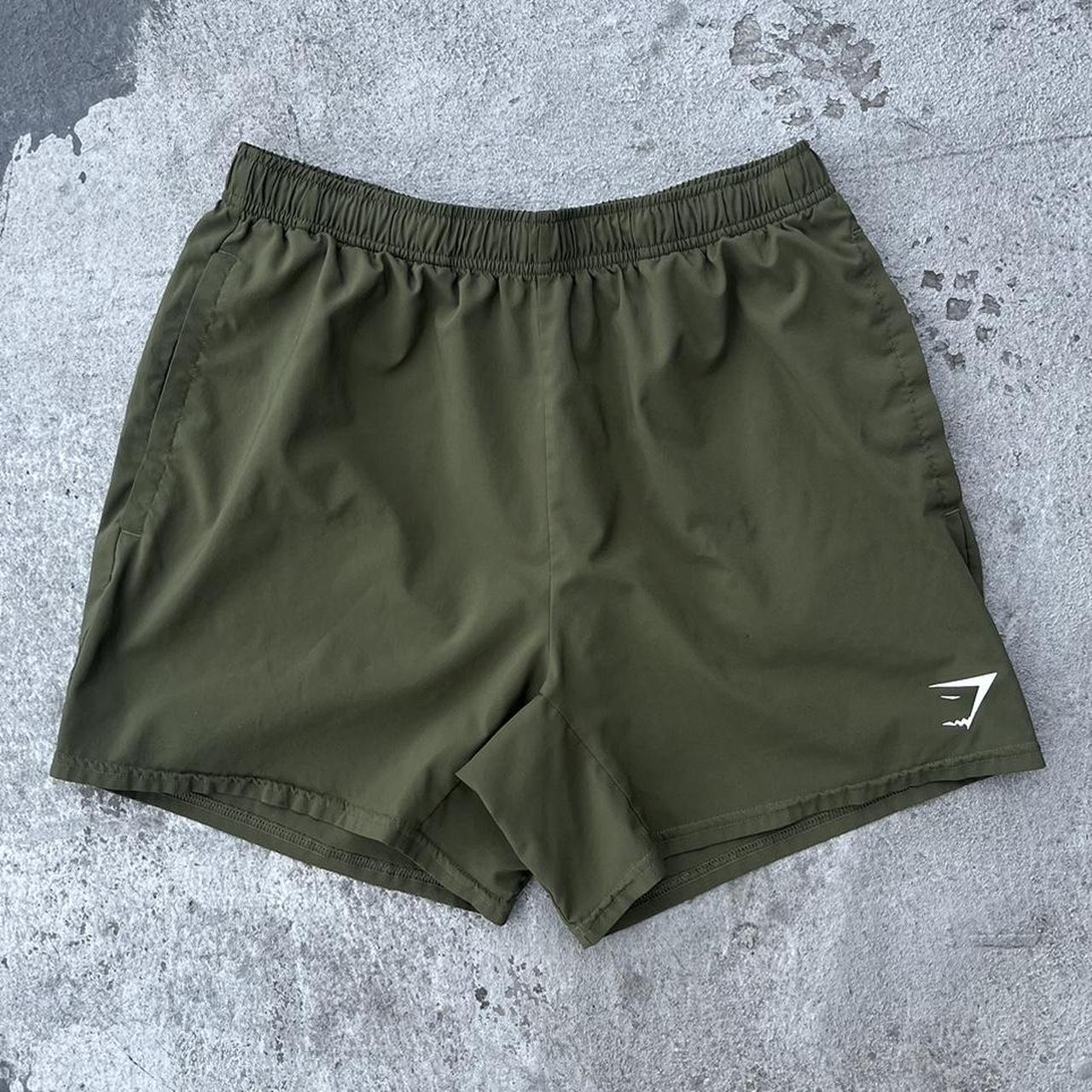 Gymshark Men's Green Shorts Depop