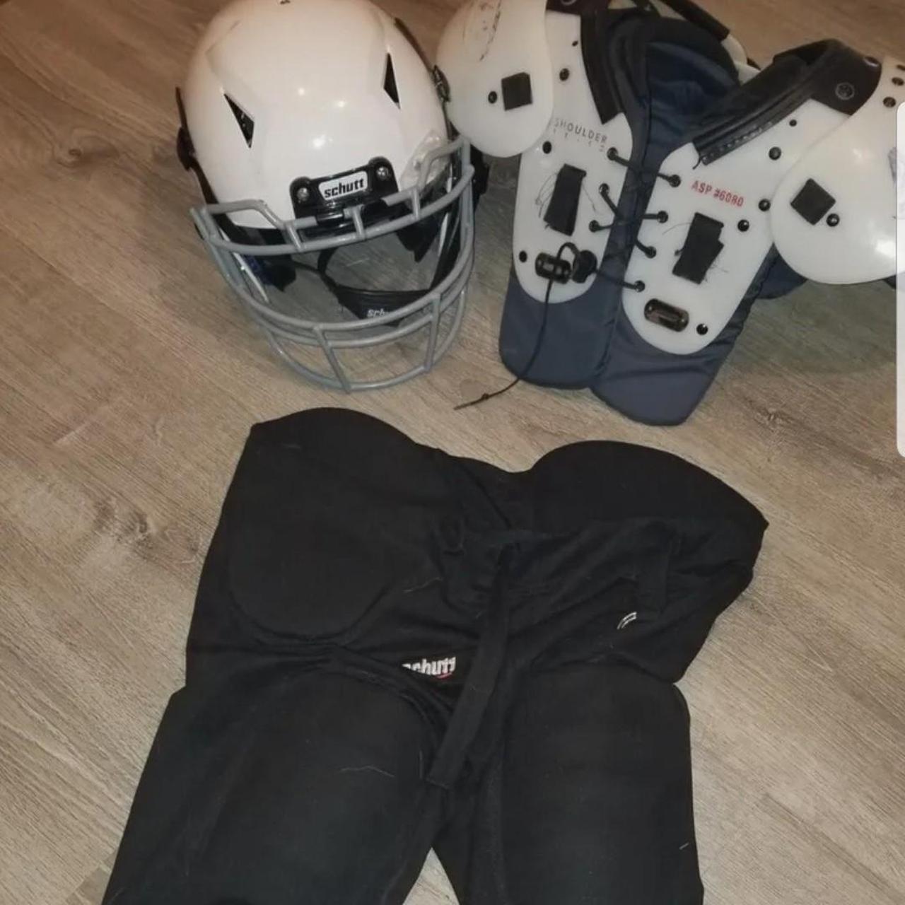Youth football gear set. Good condition. My son used... Depop