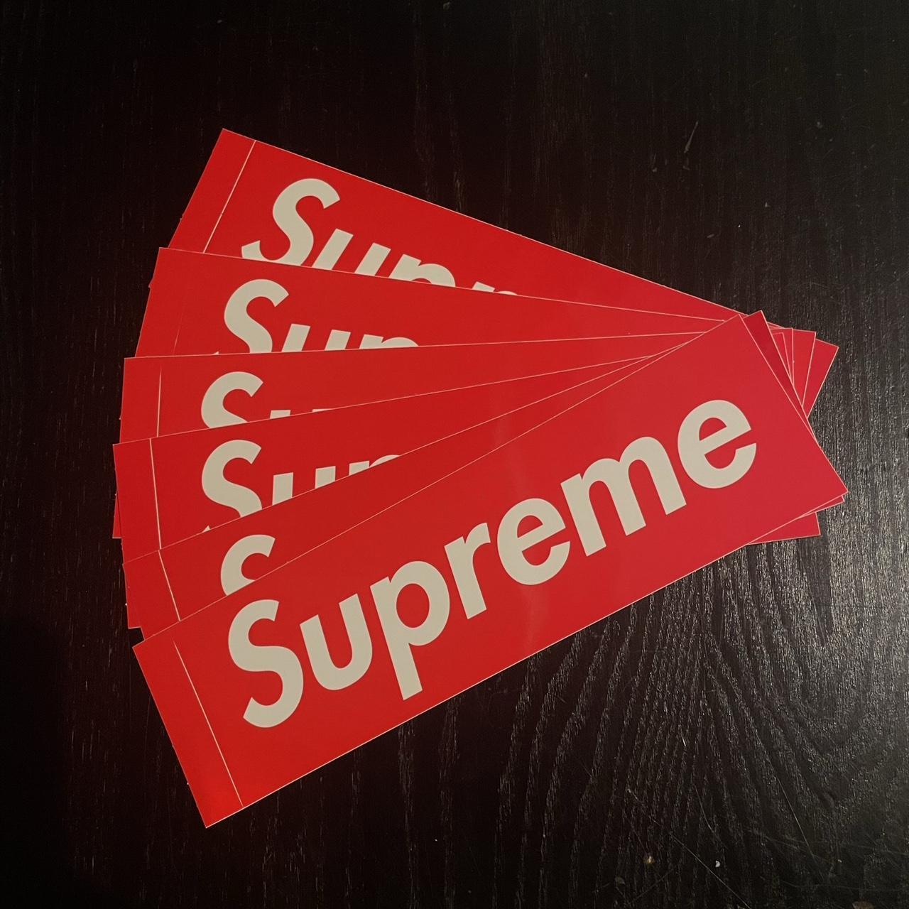 Supreme Box Logo Sticker Red