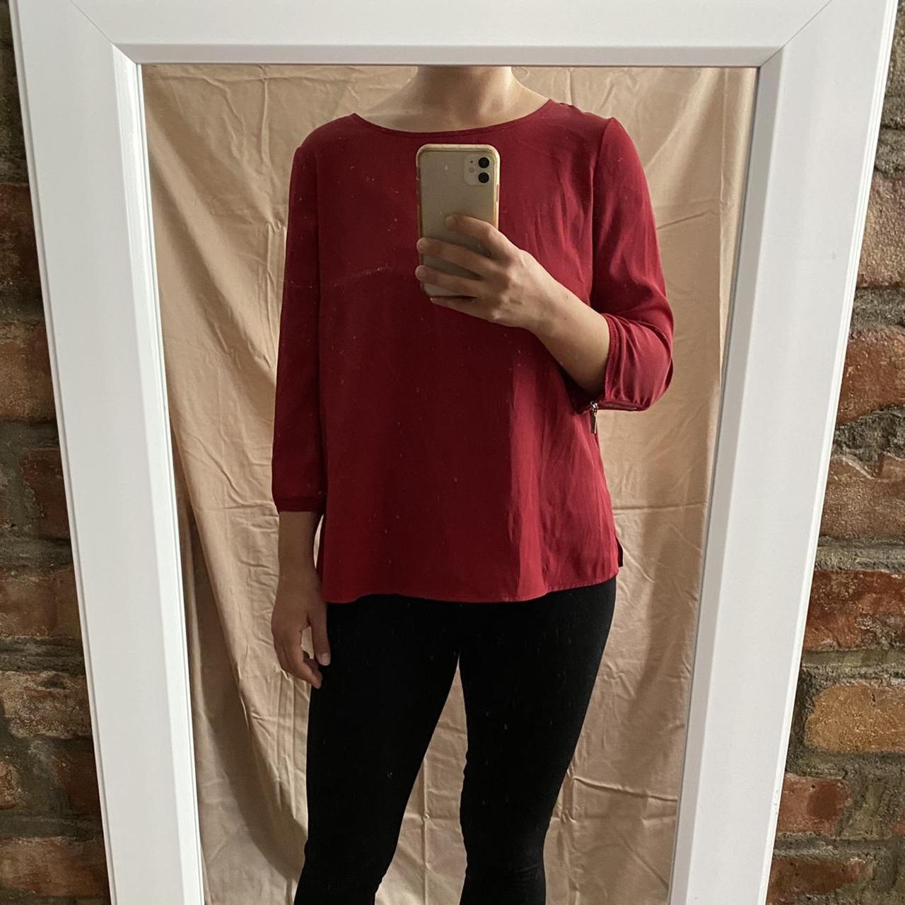 Cortefiel Women's Red Blouse (2)