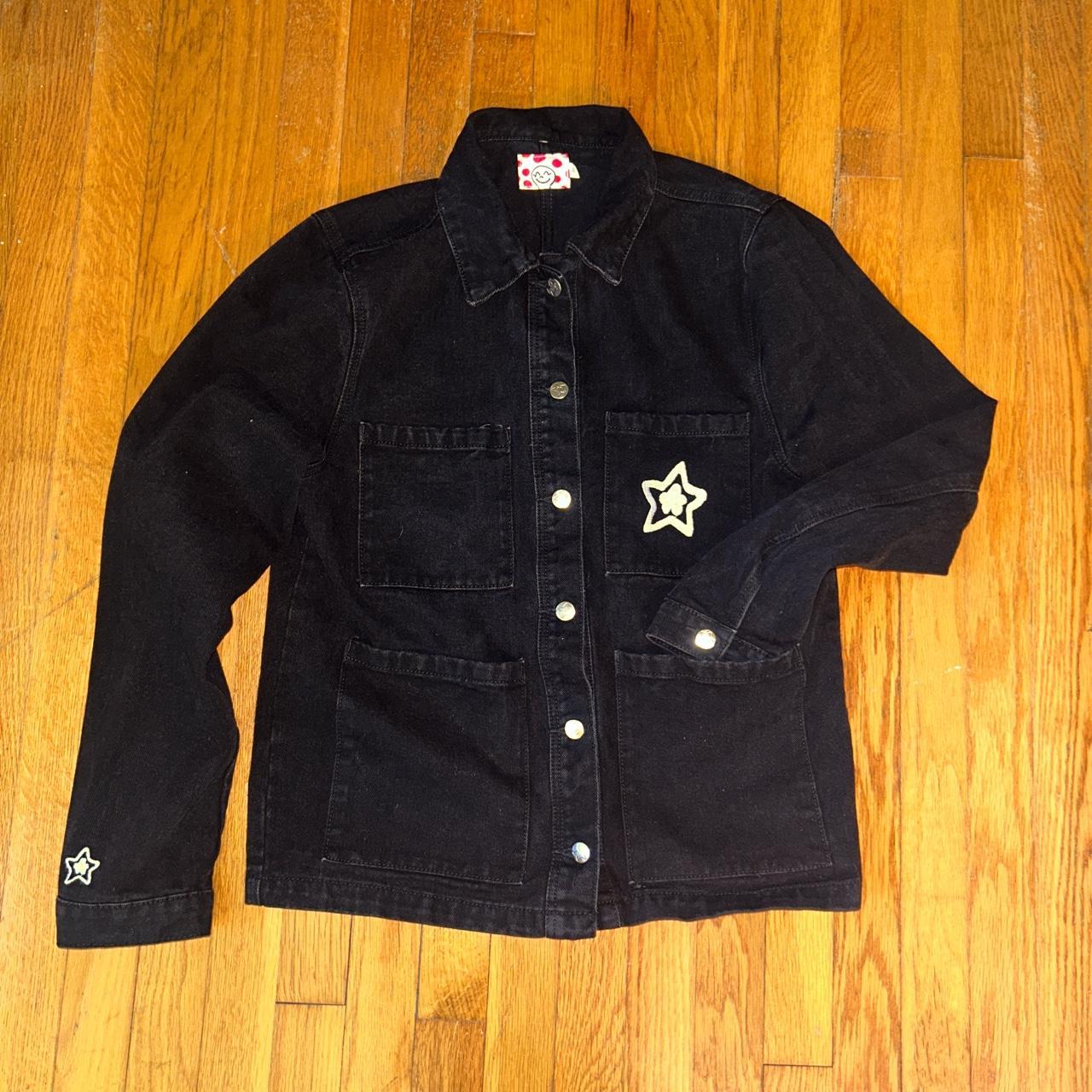 Homies network star team denim button up jacket size... - Depop