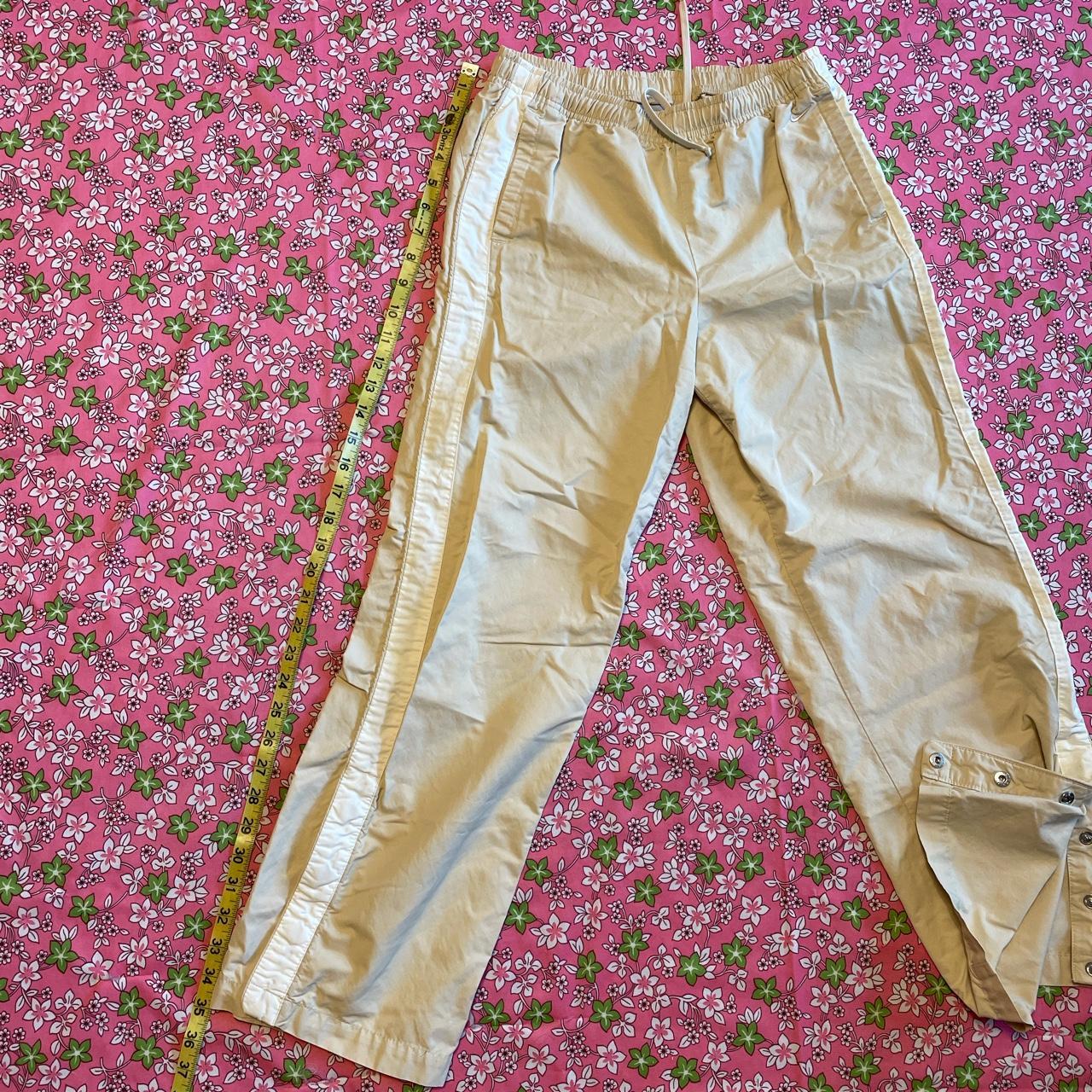 y2k nike cream track suit jogger pants! they even... Depop