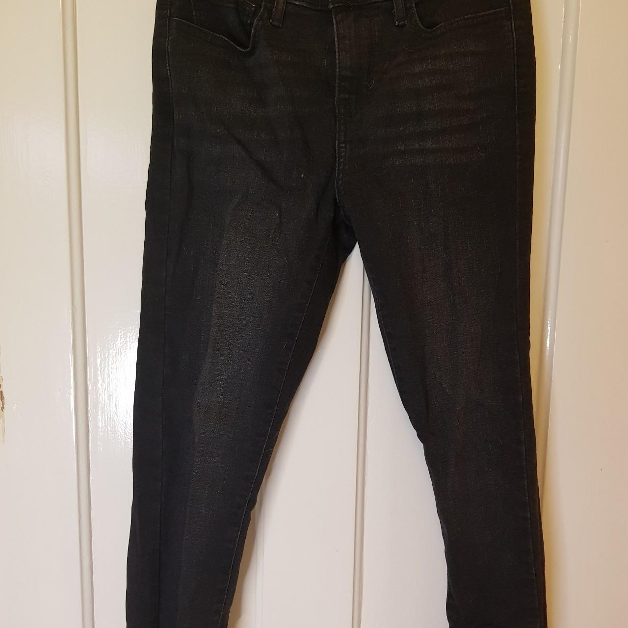 Black Super Skinny Levi's Jeans 710 - Depop