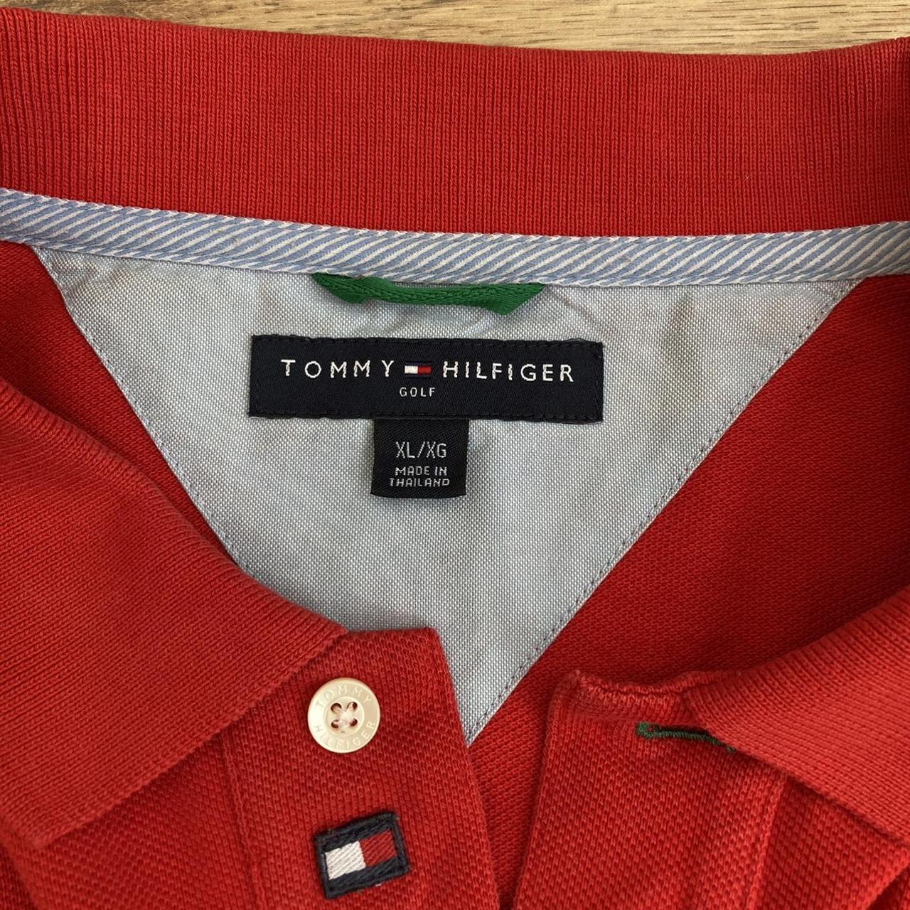 Tommy Hilfiger Men's Red Polo-shirts | Depop