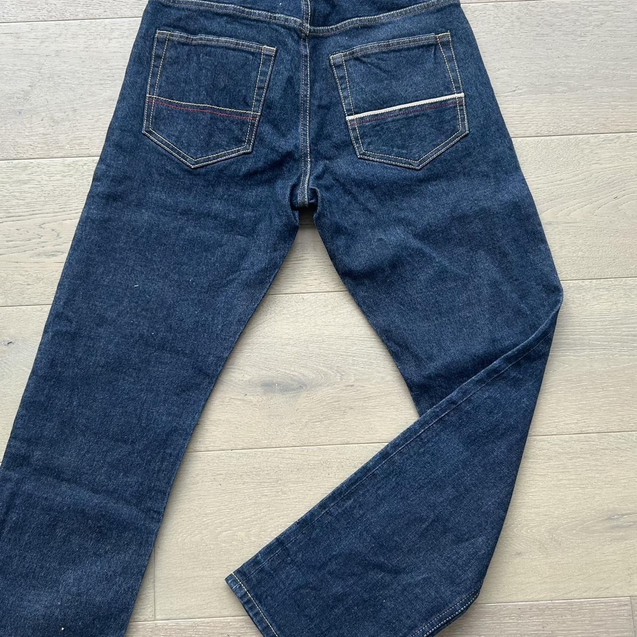 Men’s raw denim jeans Size 32 x 32 Waist feels... - Depop