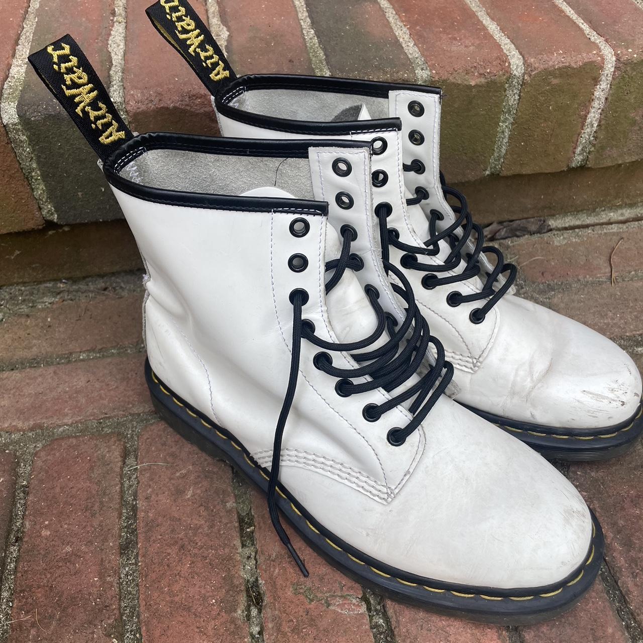 Used white sale doc martens