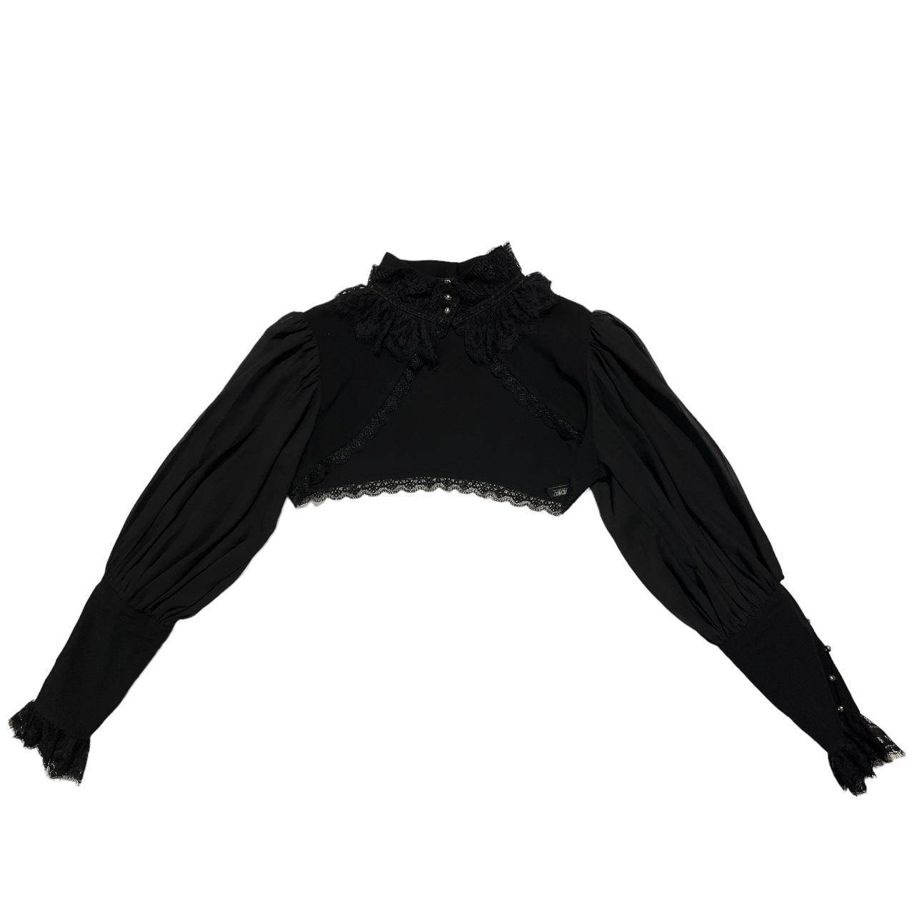 Dolls Kill Women's Black Top Depop