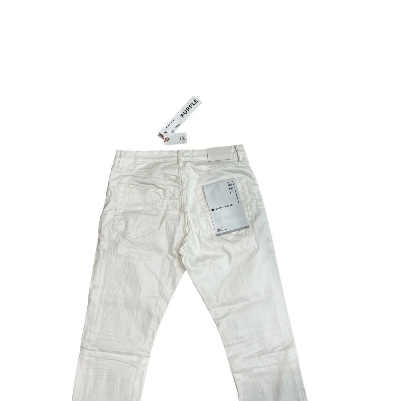 Purple Brand Label, Jeans, Limited Edition White Purple Brand Label Jeans