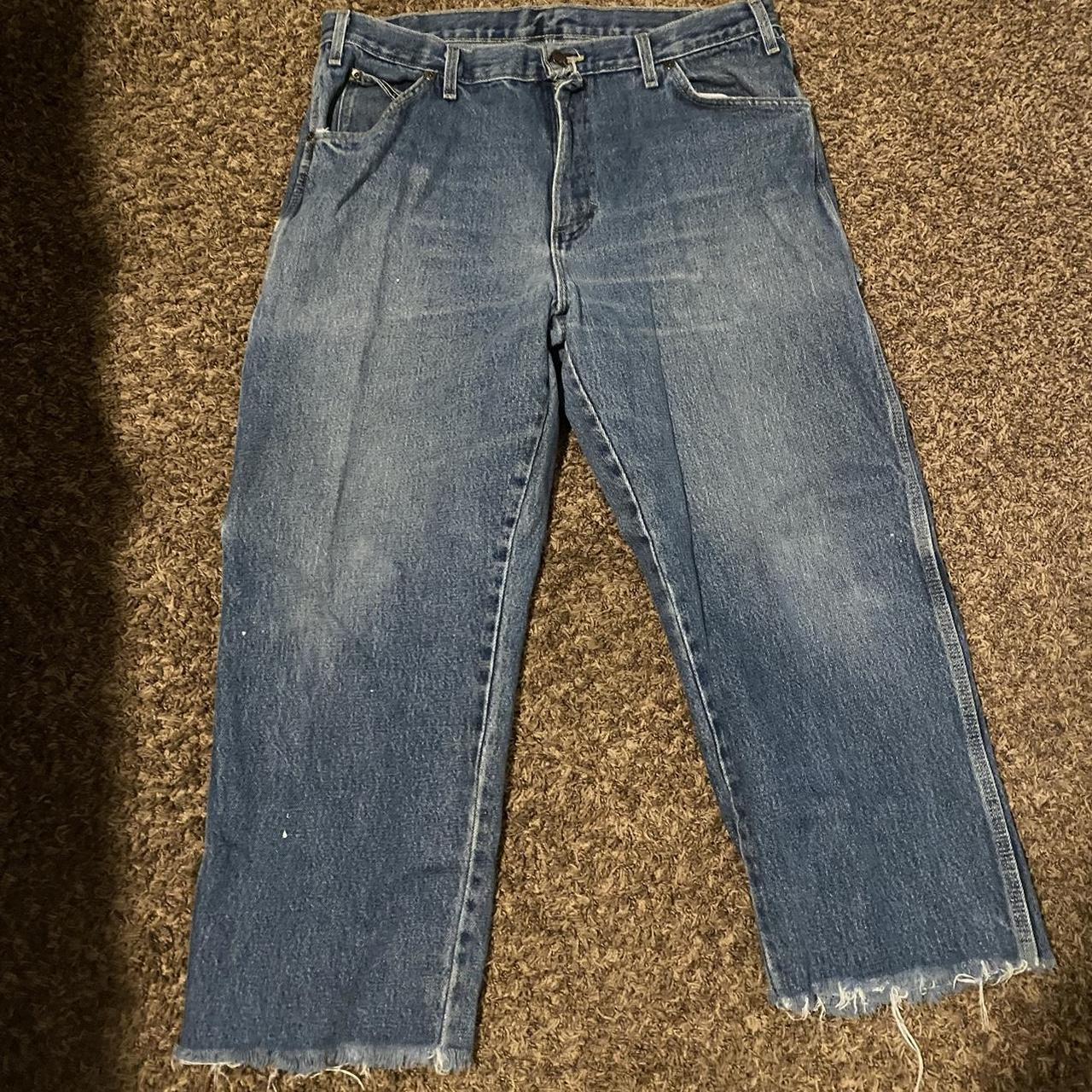 Dickies jeans baggy have a little paint on… - Depop