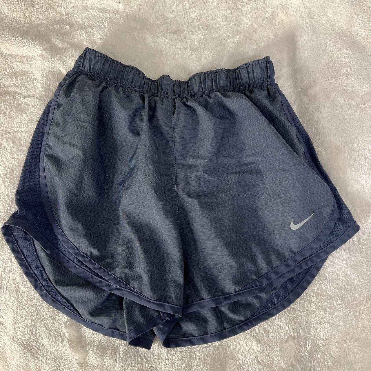 Women’s Blue Nike Running Shorts, Small - Depop