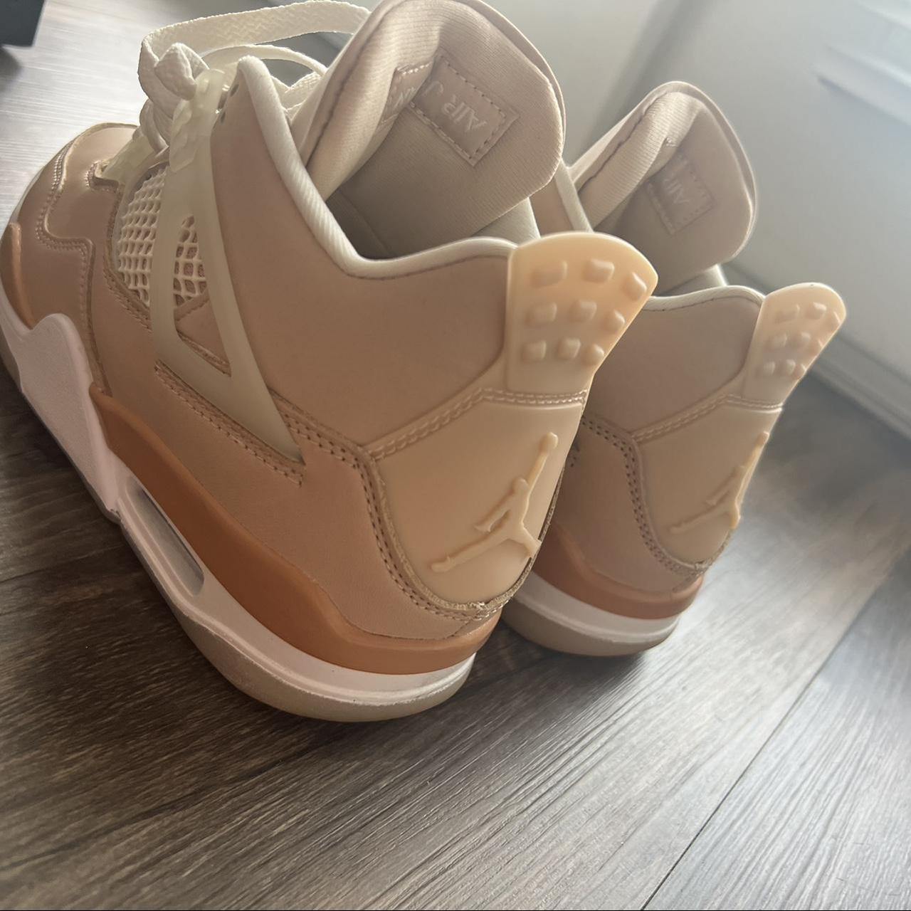 tan jordan 4 womens