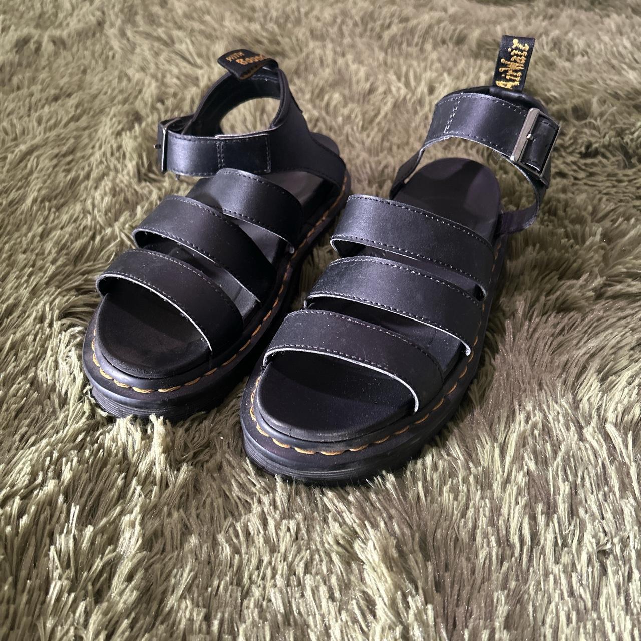 Dr. Martens blaire sandals size 7 Large / Eu 38, in... - Depop