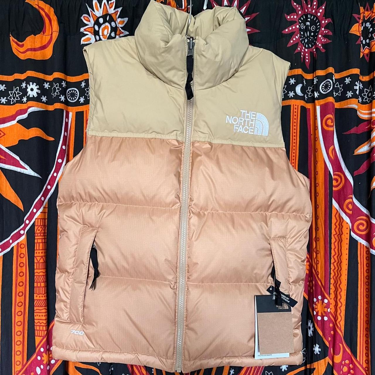 Puffer Vest Depop Brown North Face Puffer Brand New Tan North Face