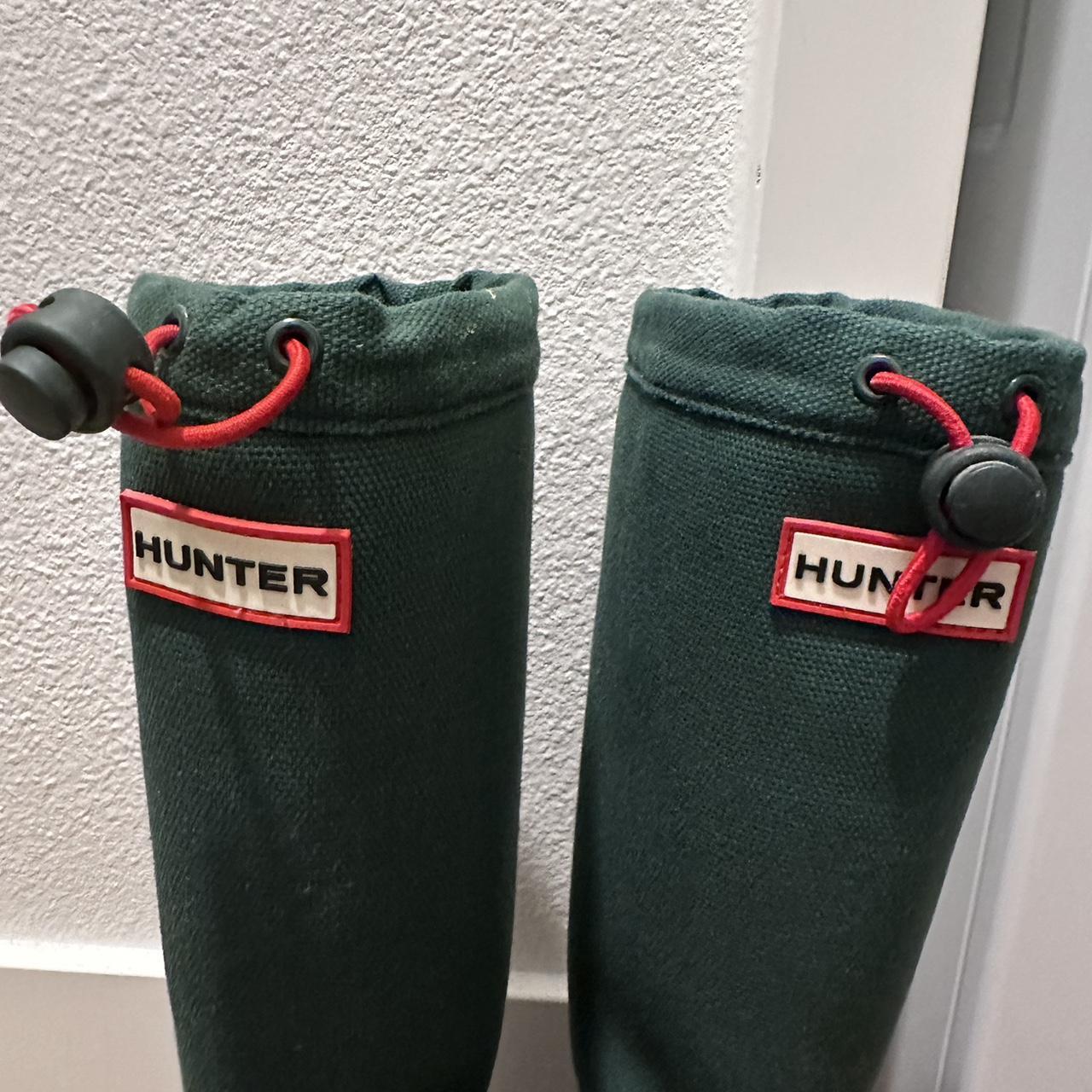 green hunter rain boots