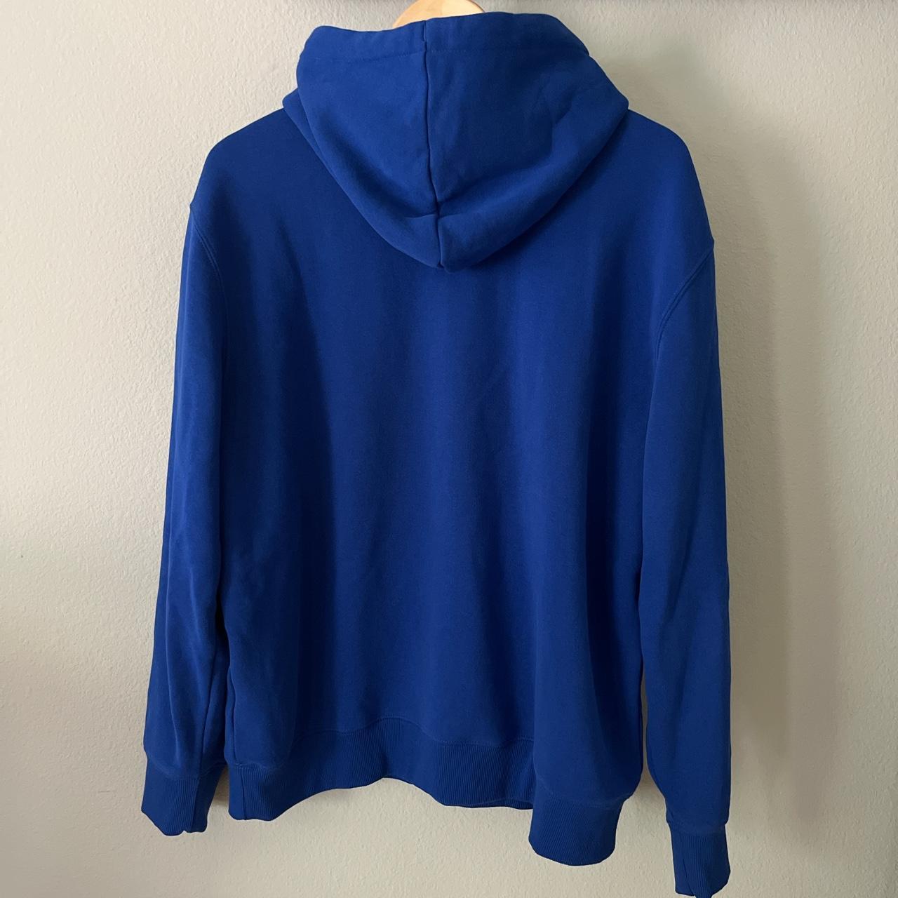 Royal Blue Pullover Hoodie - Depop