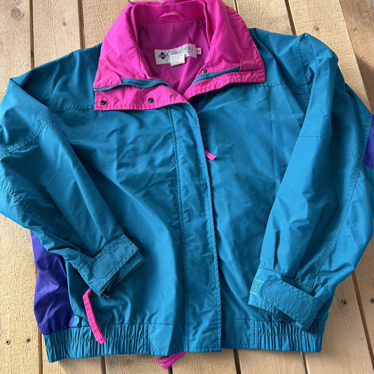 Vintage Columbia neon 90s ski jacket Love the... - Depop