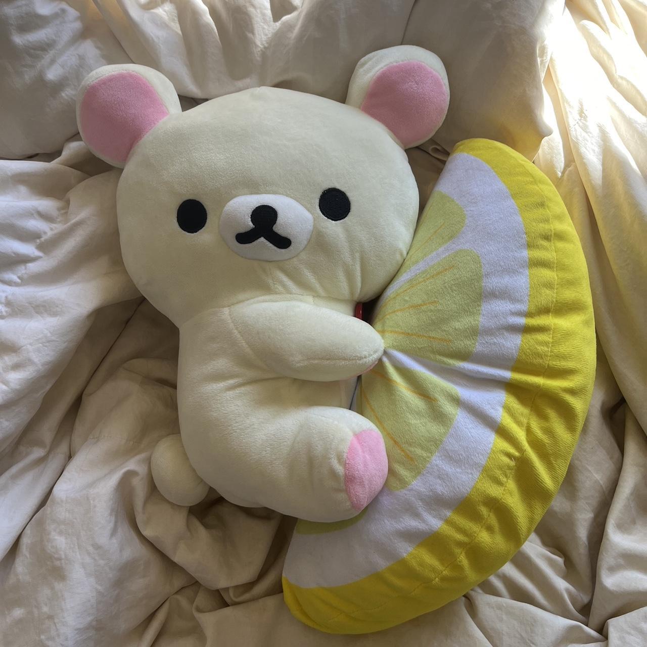 Korilakkuma Plush, hand comparison since this