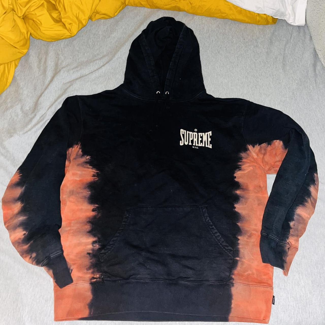 Supreme orange outlet hoodie