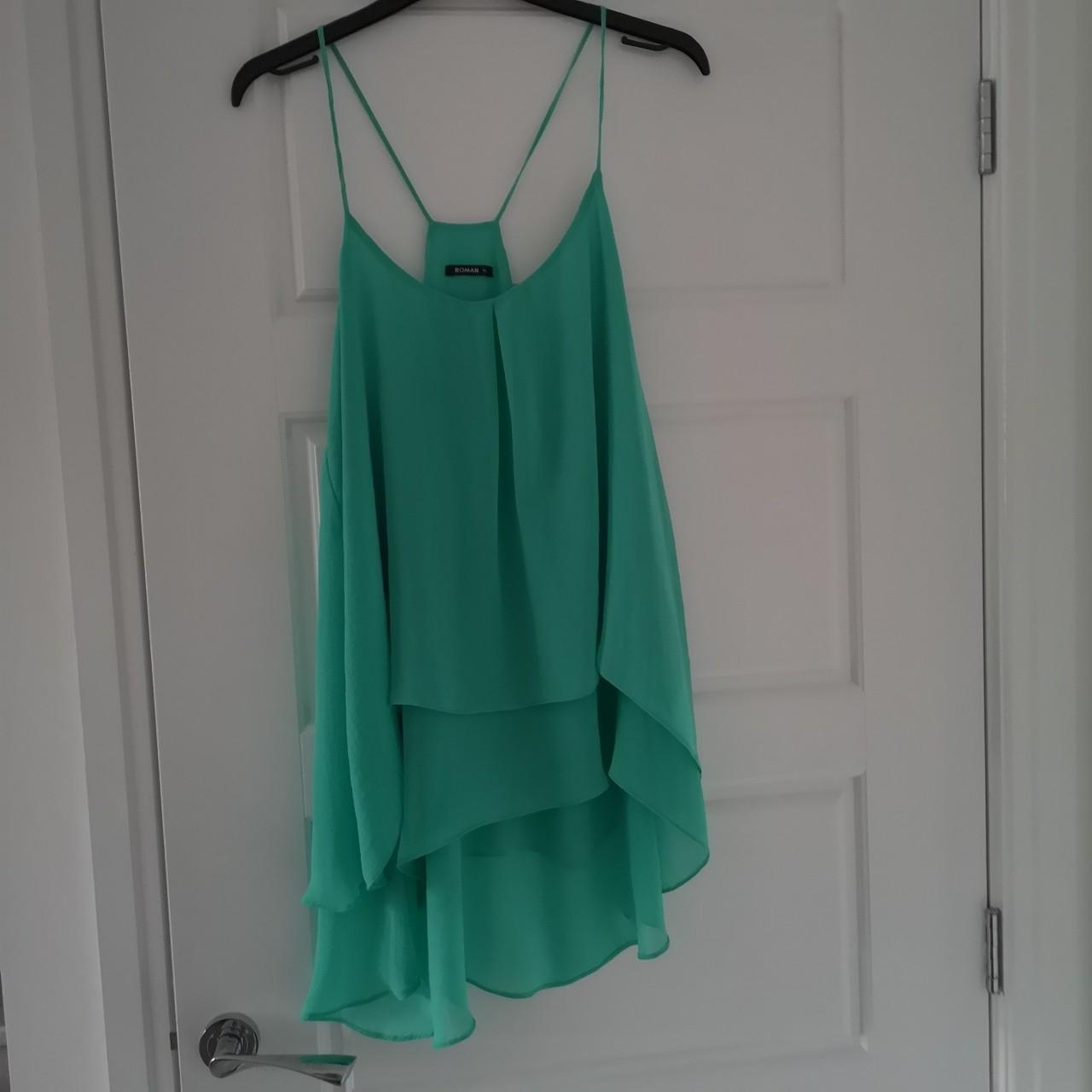 Roman Women's Green Blouse | Depop