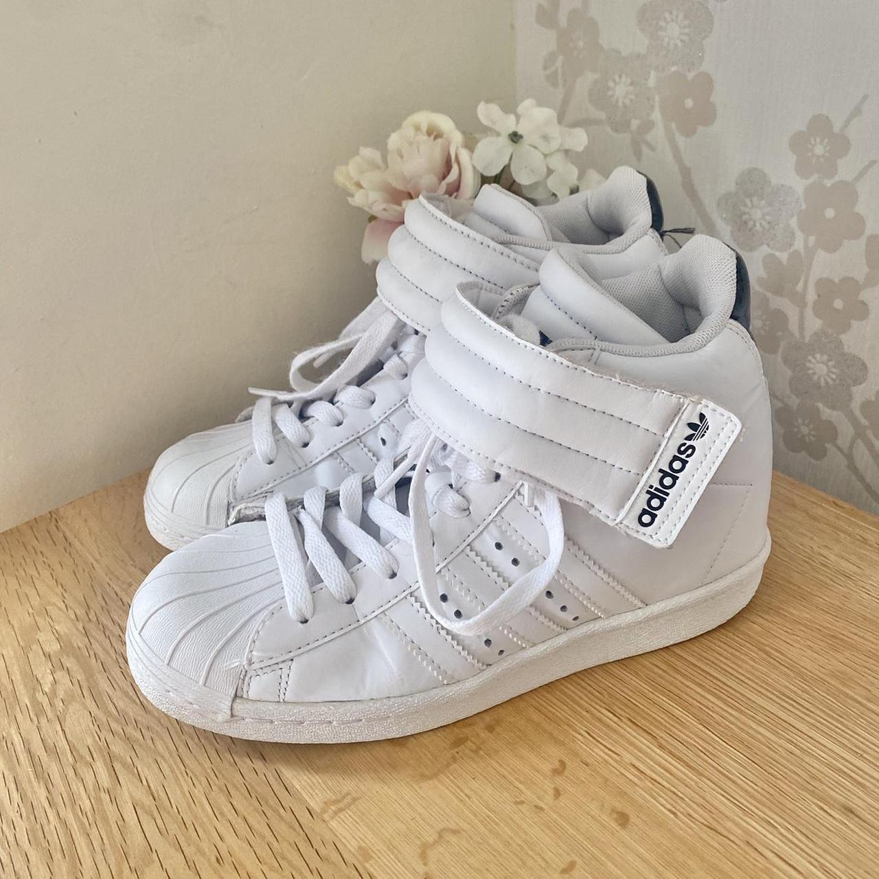 Adidas Superstar Up Strap Hidden Wedge Trainers Size. Depop