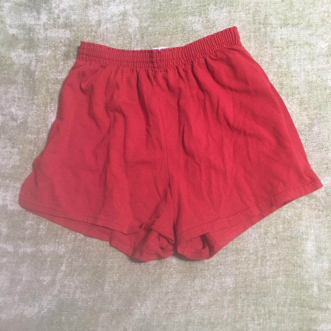 Soffe Women's Red Shorts | Depop