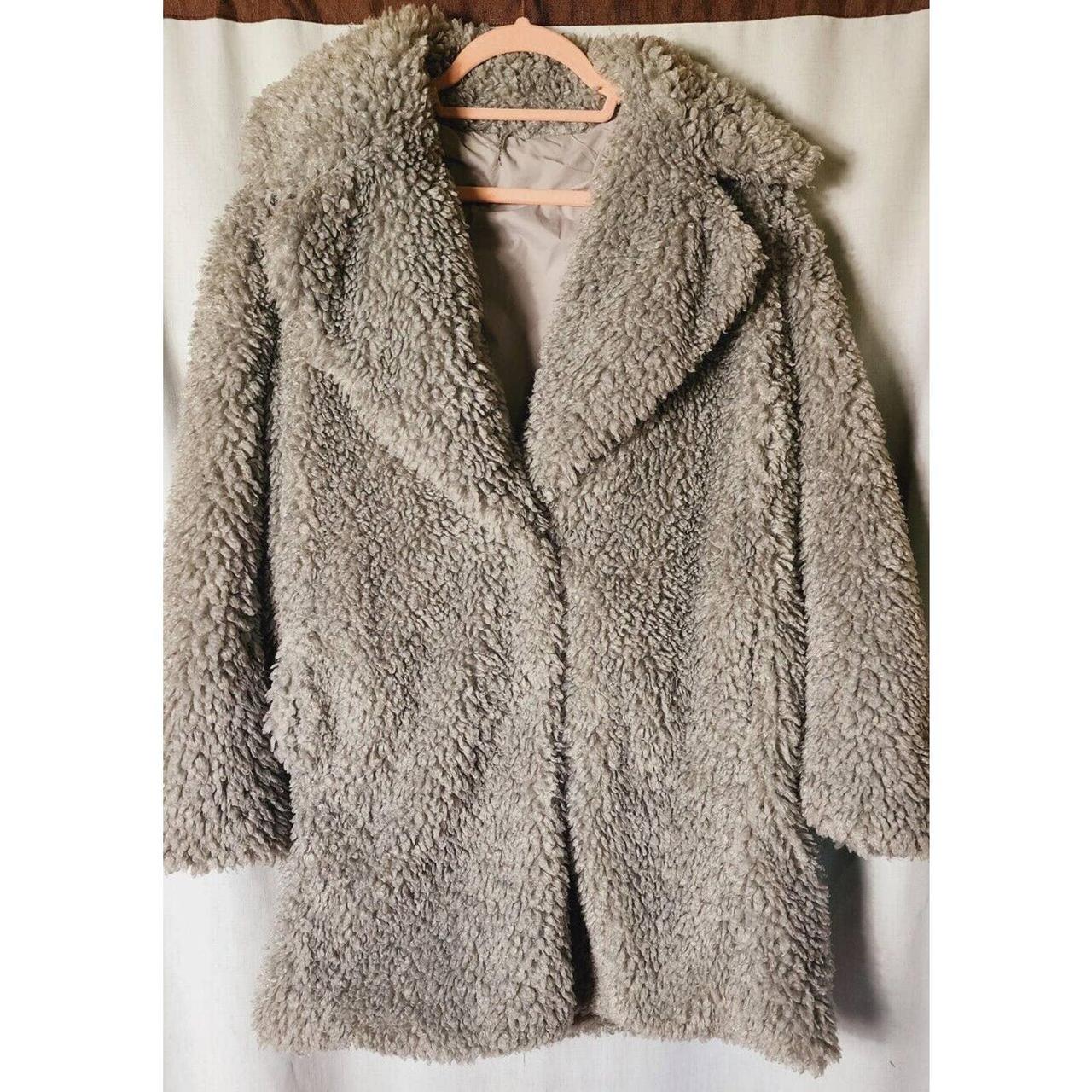 Faux shearling 2025 coat kensie