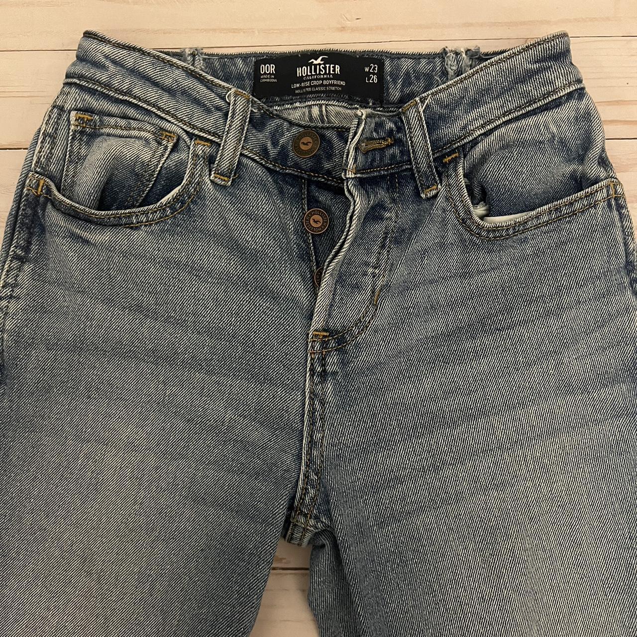 PATCHWORK HOLLISTER JEANS HIGH TO MID RISE SIZE 00 23” - Depop