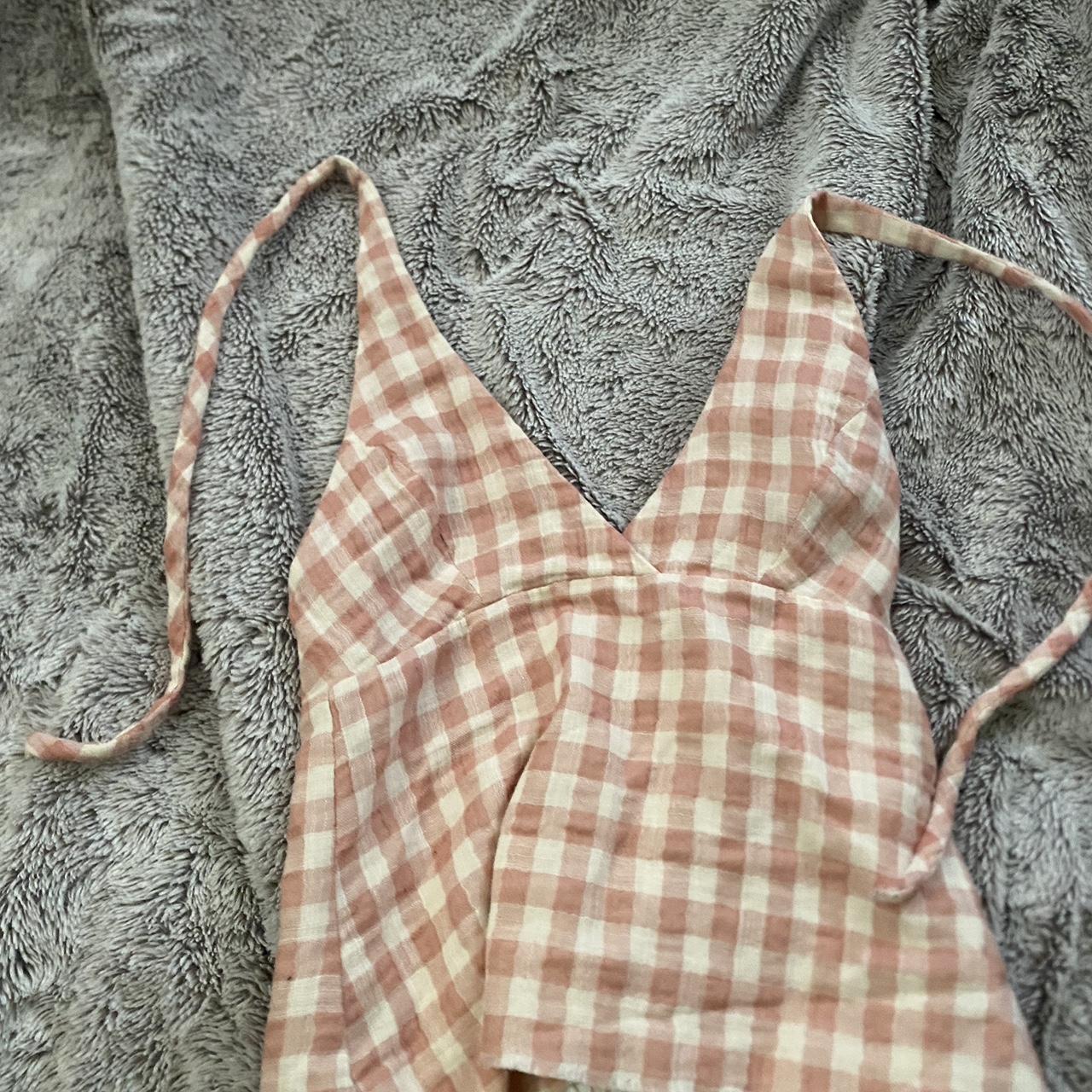 Zara halter top Summer picnic vibes Cut by previous... Depop