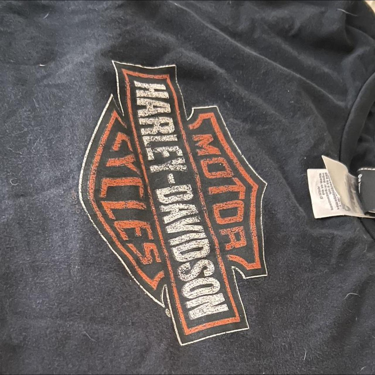 cropped harley davidson tee