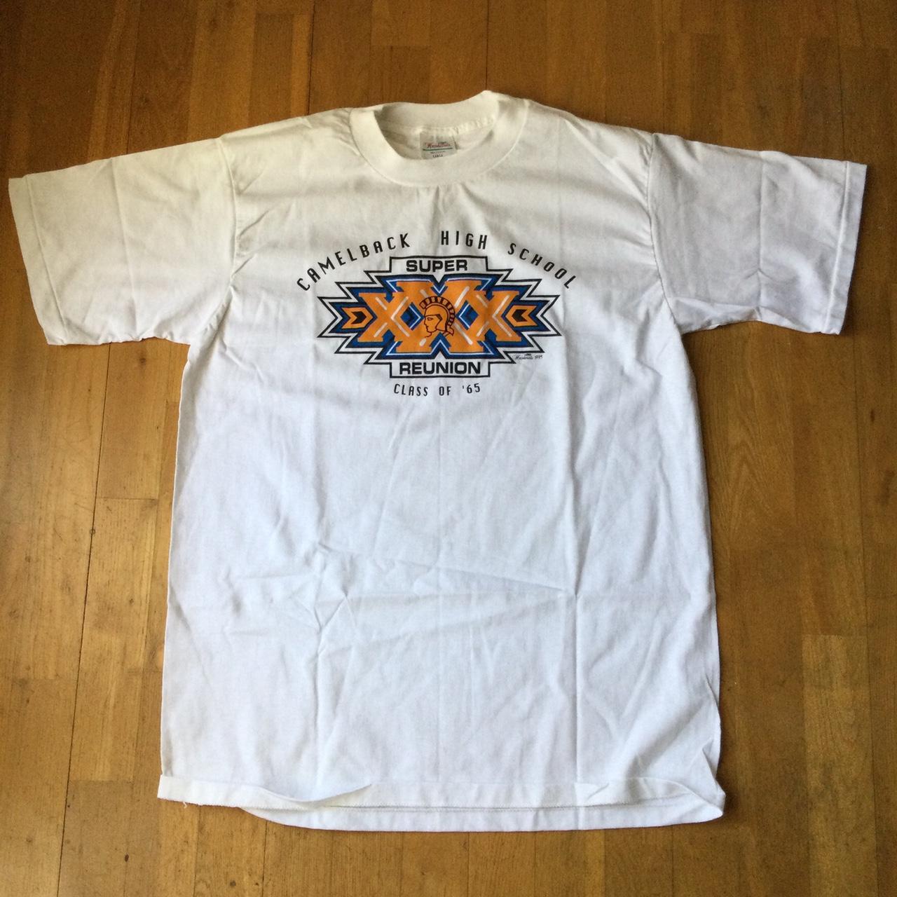 Vintage 1995 Camelback High Super Bowl XXX Shirt L... - Depop