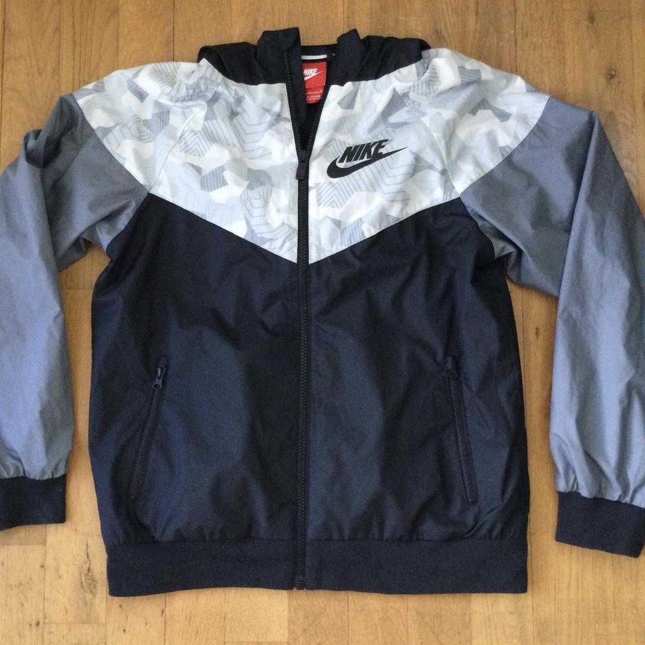 2000s Nike Jacket YL XS - Windbreaker with Hood | | Depop