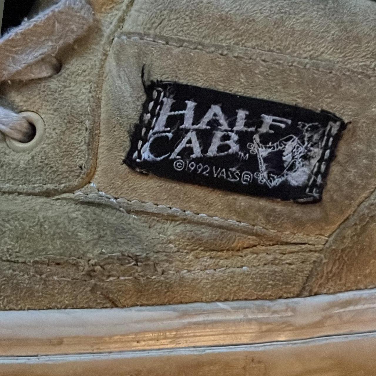 Tan suede vans half cabs. Size 11. The suede is... - Depop