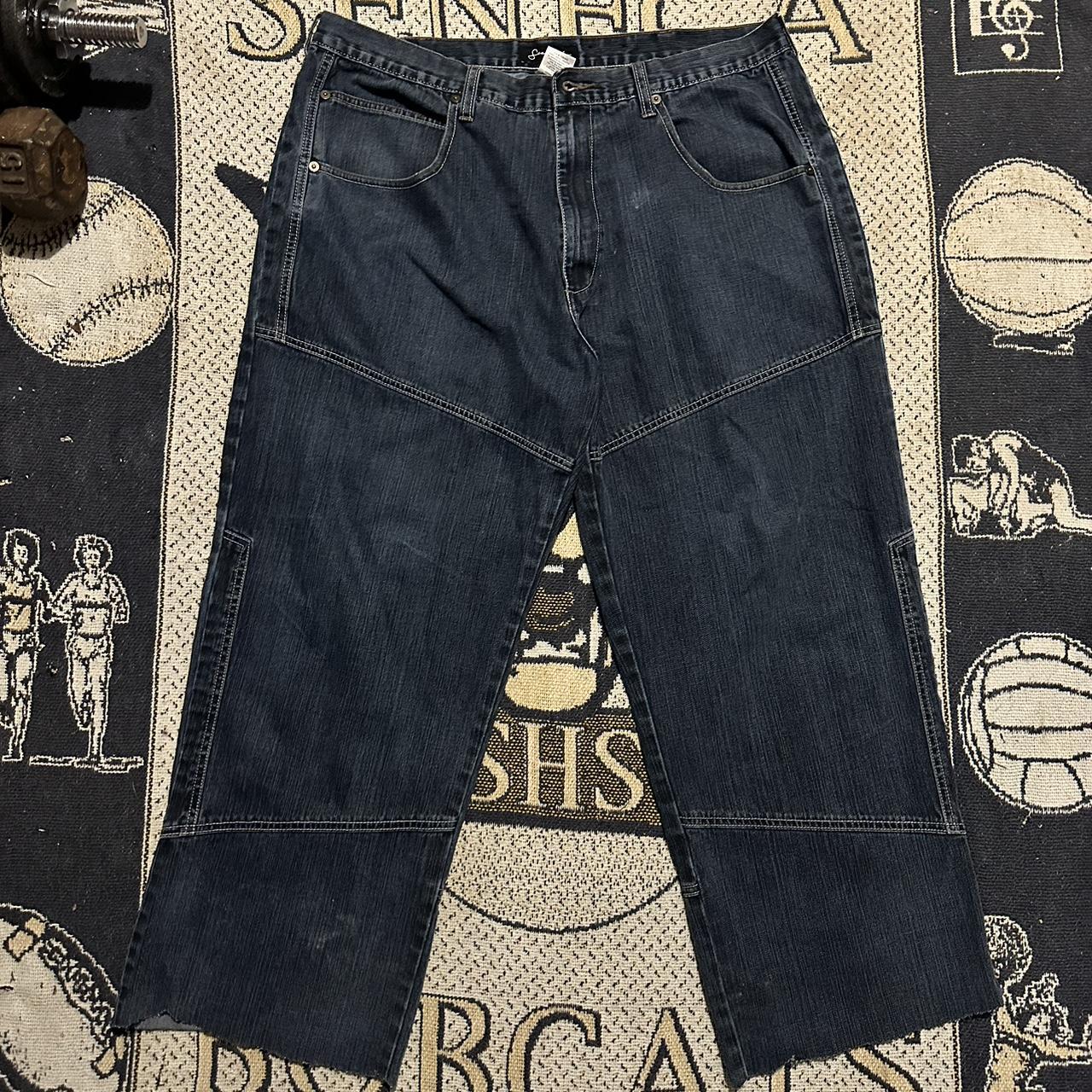 Crazy Y2K 2000s Detailed Double Knees// Super | Depop