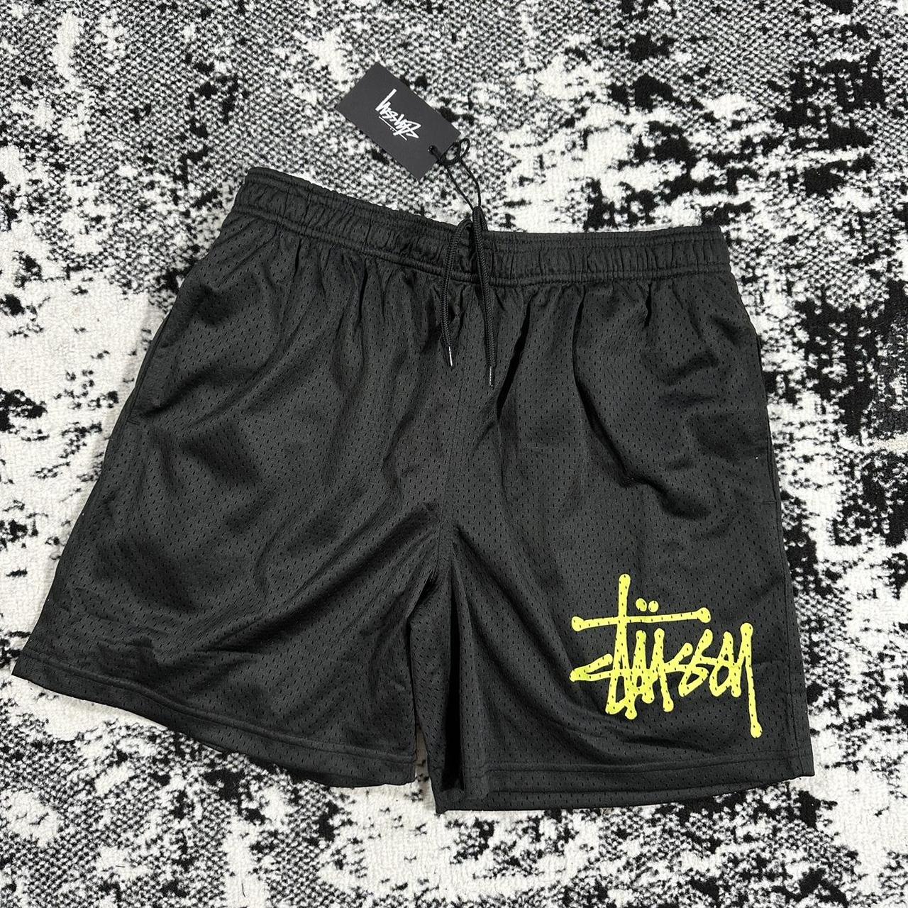 STUSSY BASIC BIG SHORTS -BLACK- In stock for size... - Depop