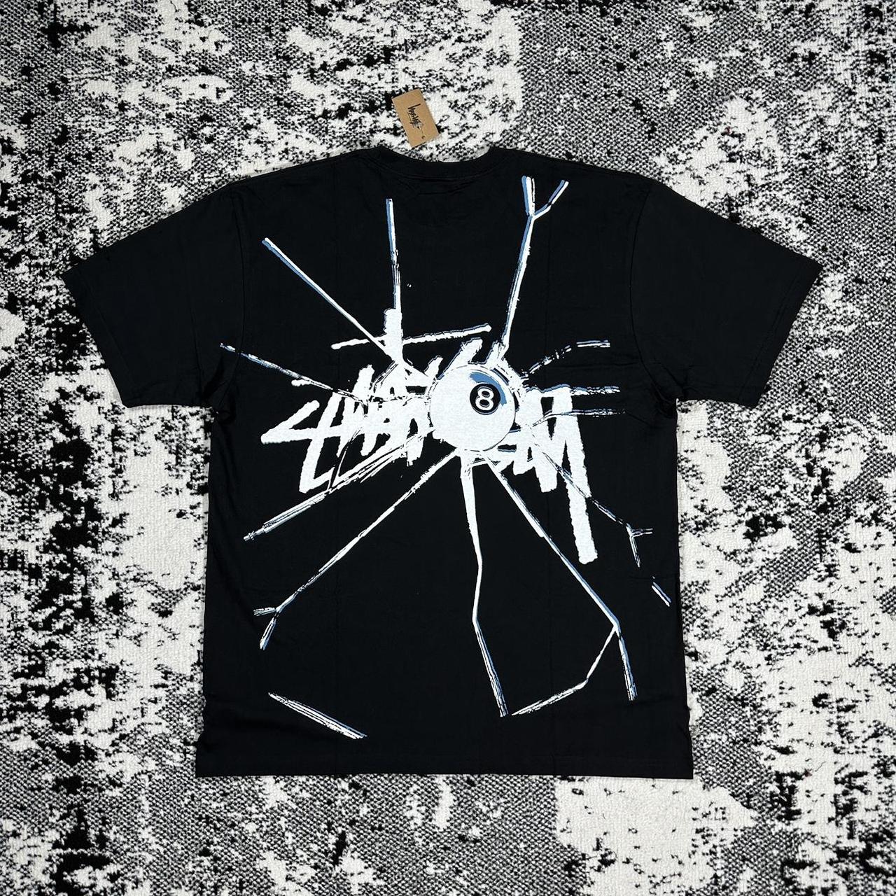 STUSSY SHATTERED TEE -BLACK-, In stock for size M, L...