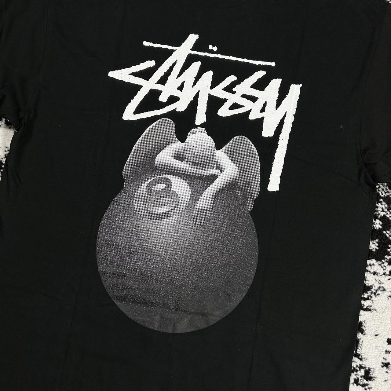 stussy angel tee black