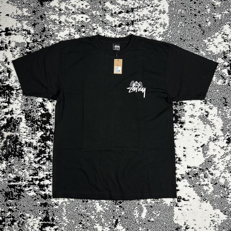 stussy angel tee black
