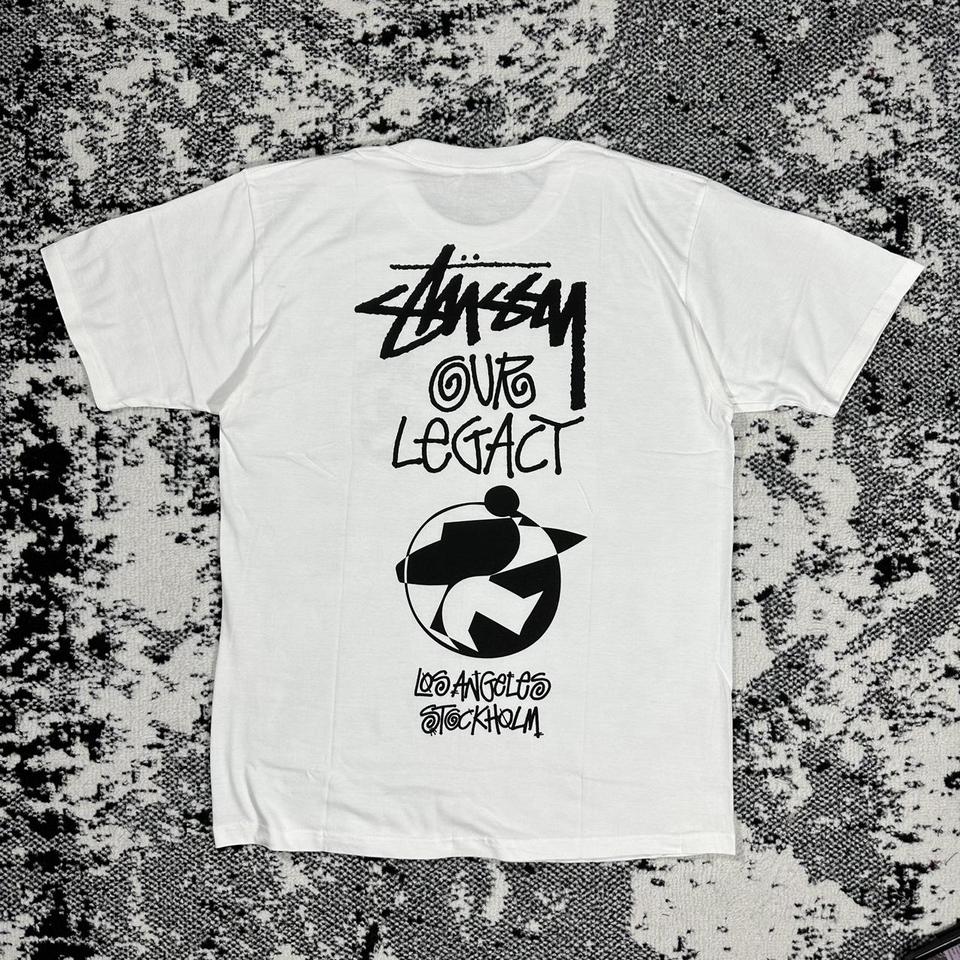 STUSSY X OUR LEGACY OL 2 SURFMAN TEE -WHITE- In... - Depop