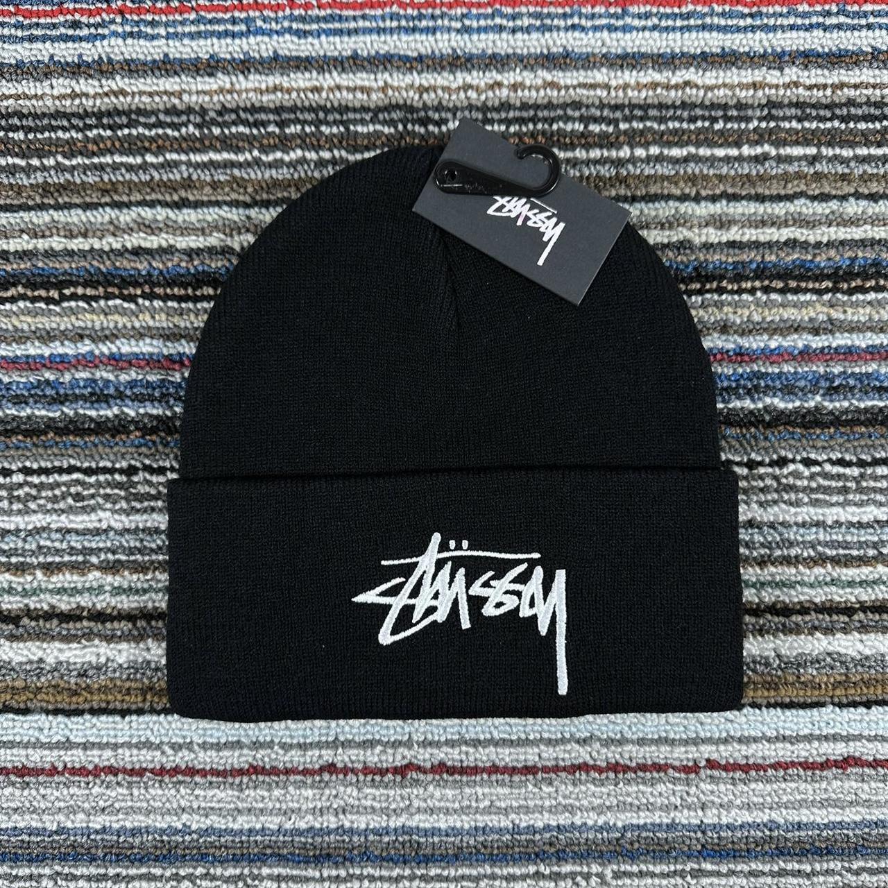 Stussy beanie discount big logo