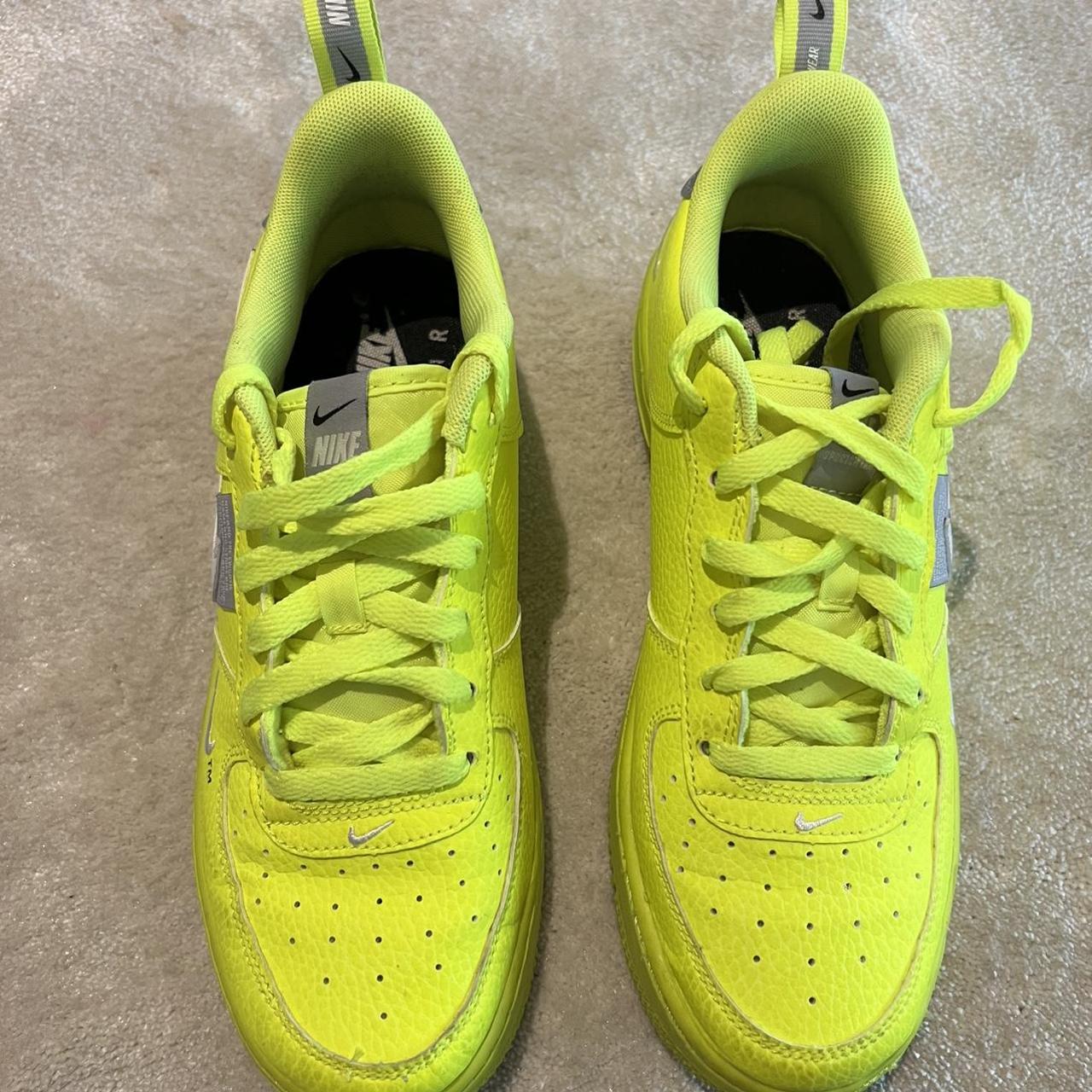 Nike Air Force one utility in neon yellow RRP. Depop