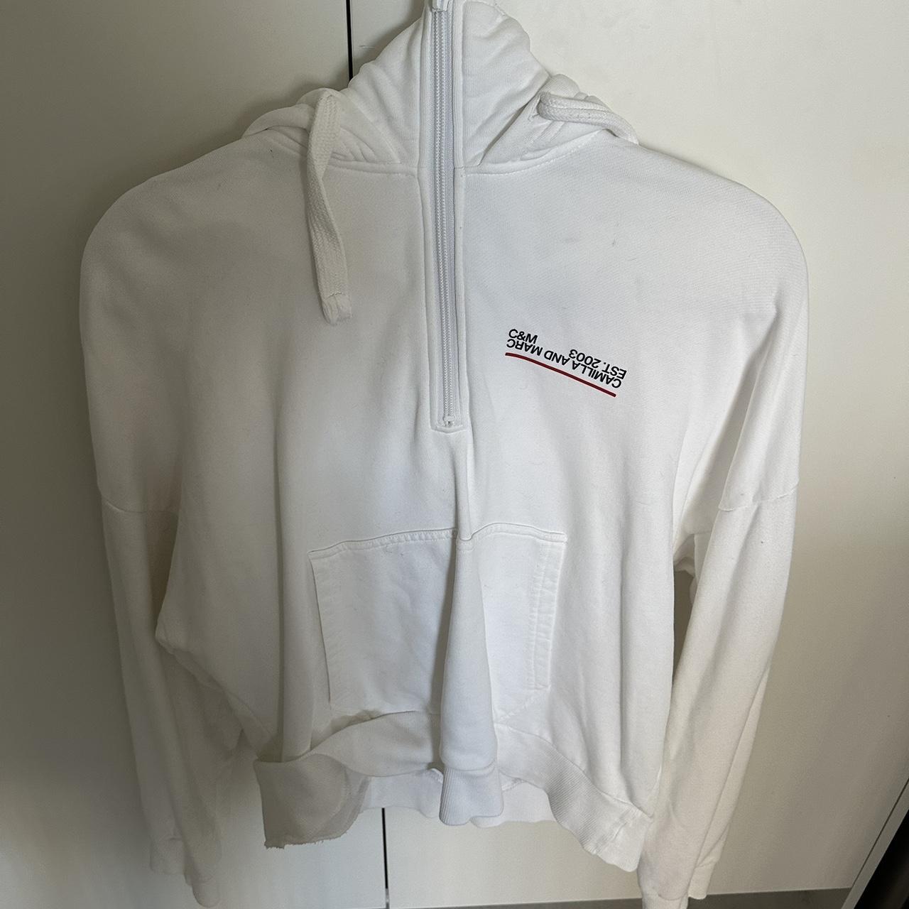 White Camilla and Marc Logan hoodie Size #8 - Depop