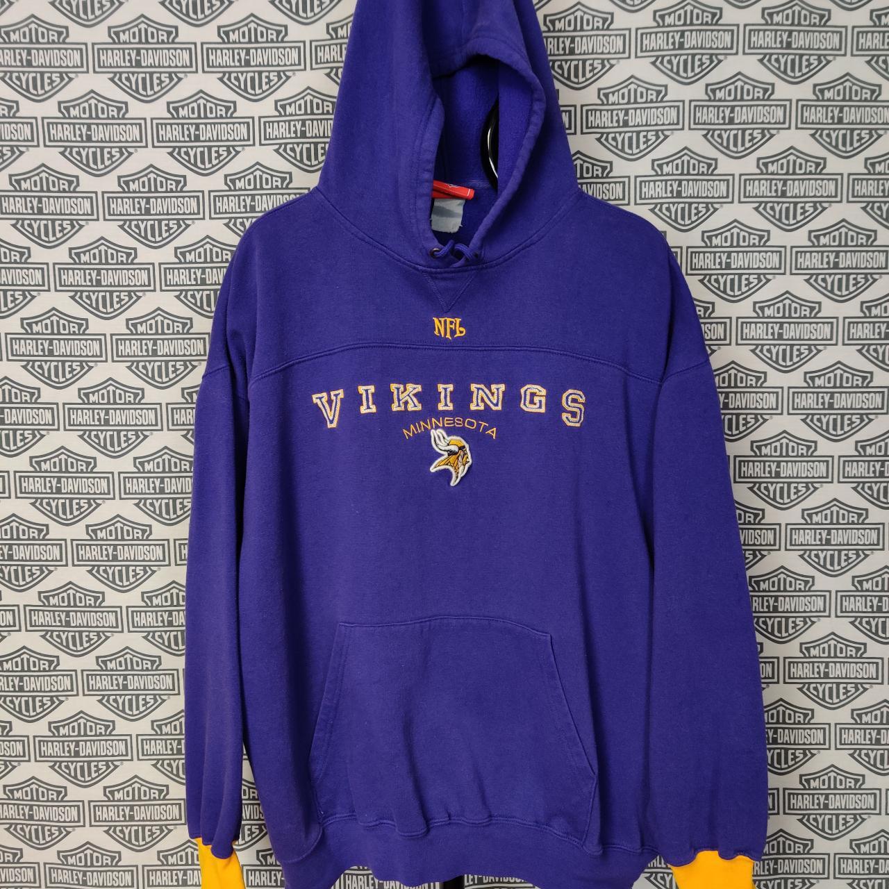 Vintage Y2K NFL Minnesota Vikings Hoodie Size XL 