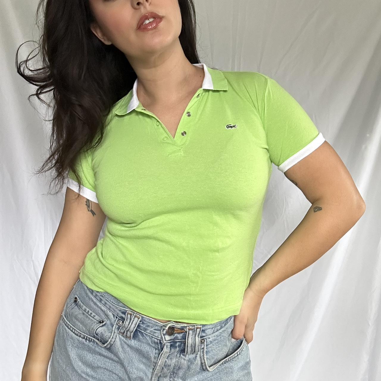 Lacoste Women's Green Poloshirts Depop