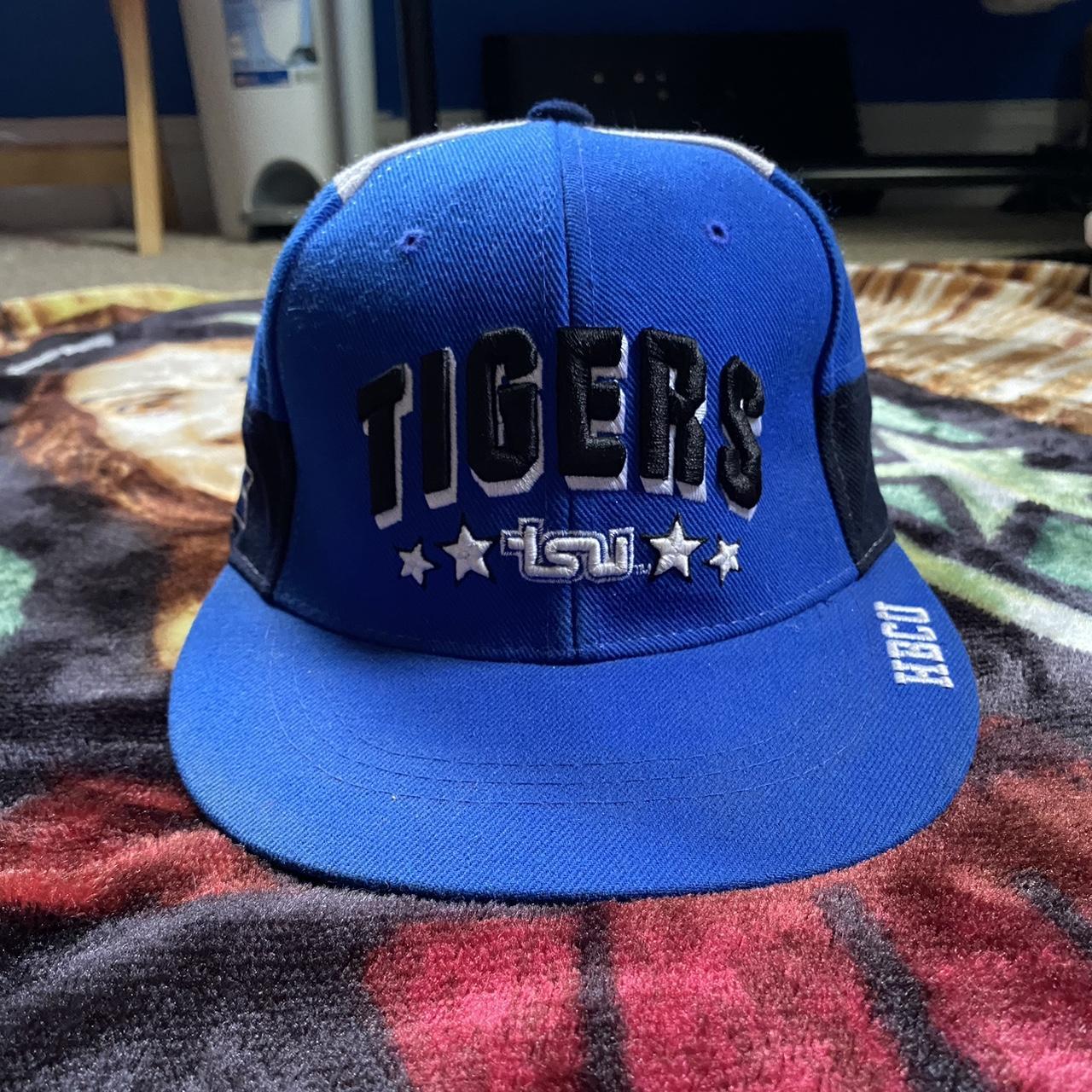 Men's Blue and Black Hat | Depop