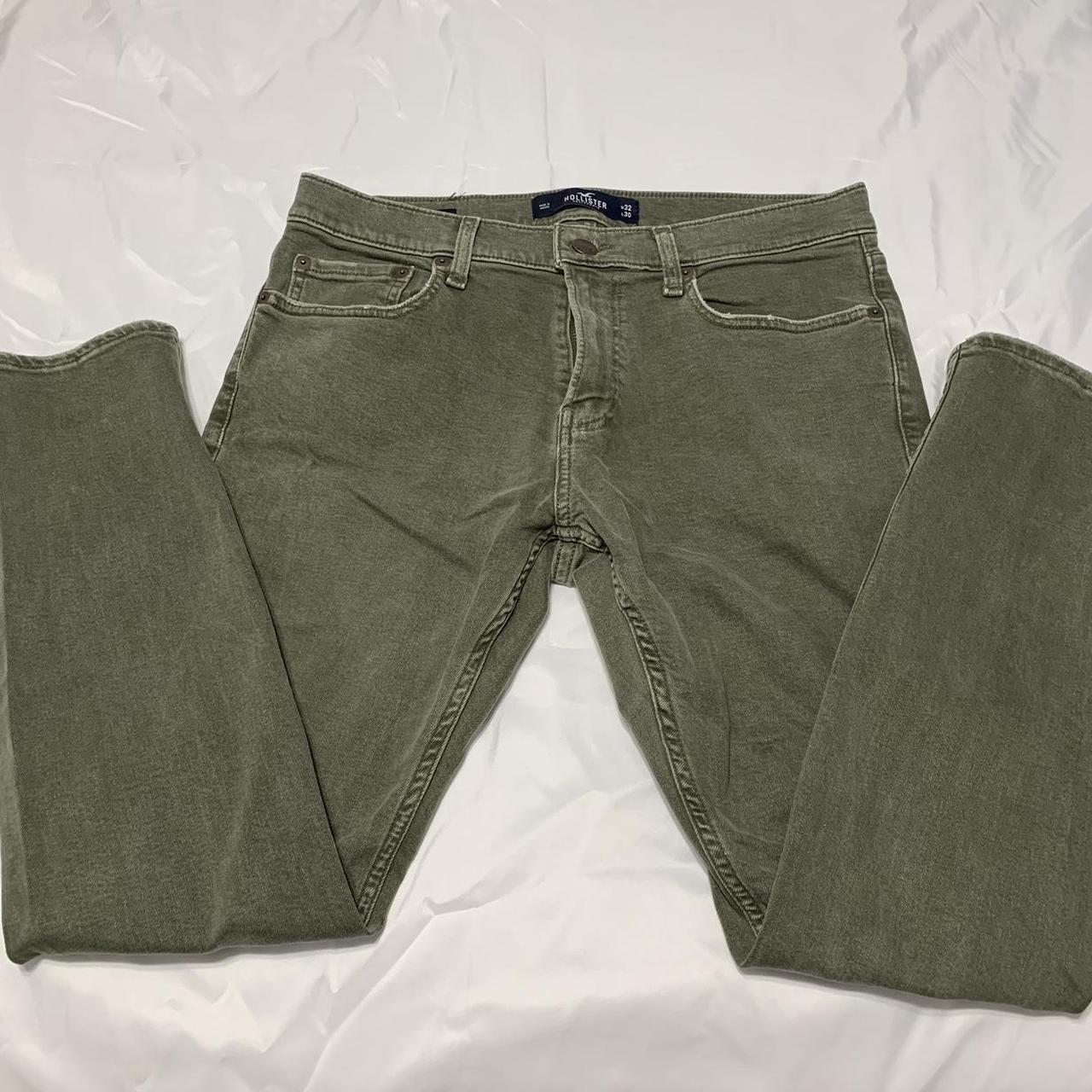 hollister olive green jeans