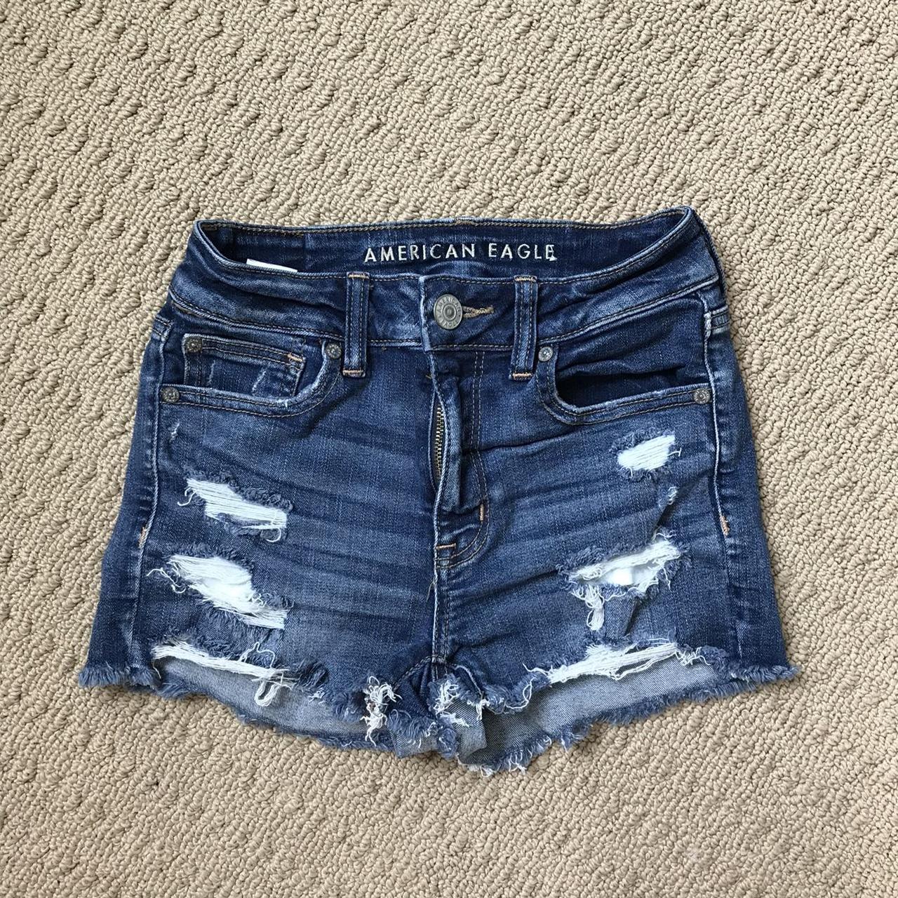 American Eagle Outfitters Next Level Stretch Women's Ripped Jean Shorts  Size: 2