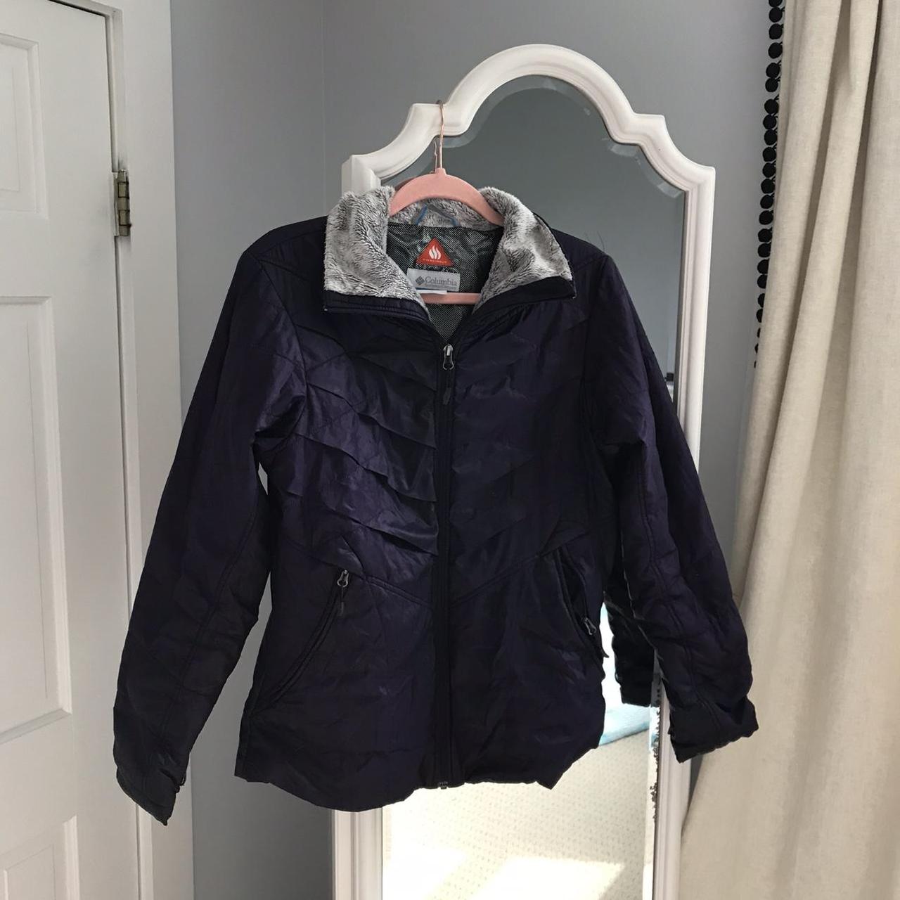 columbia omni heat jacket purple