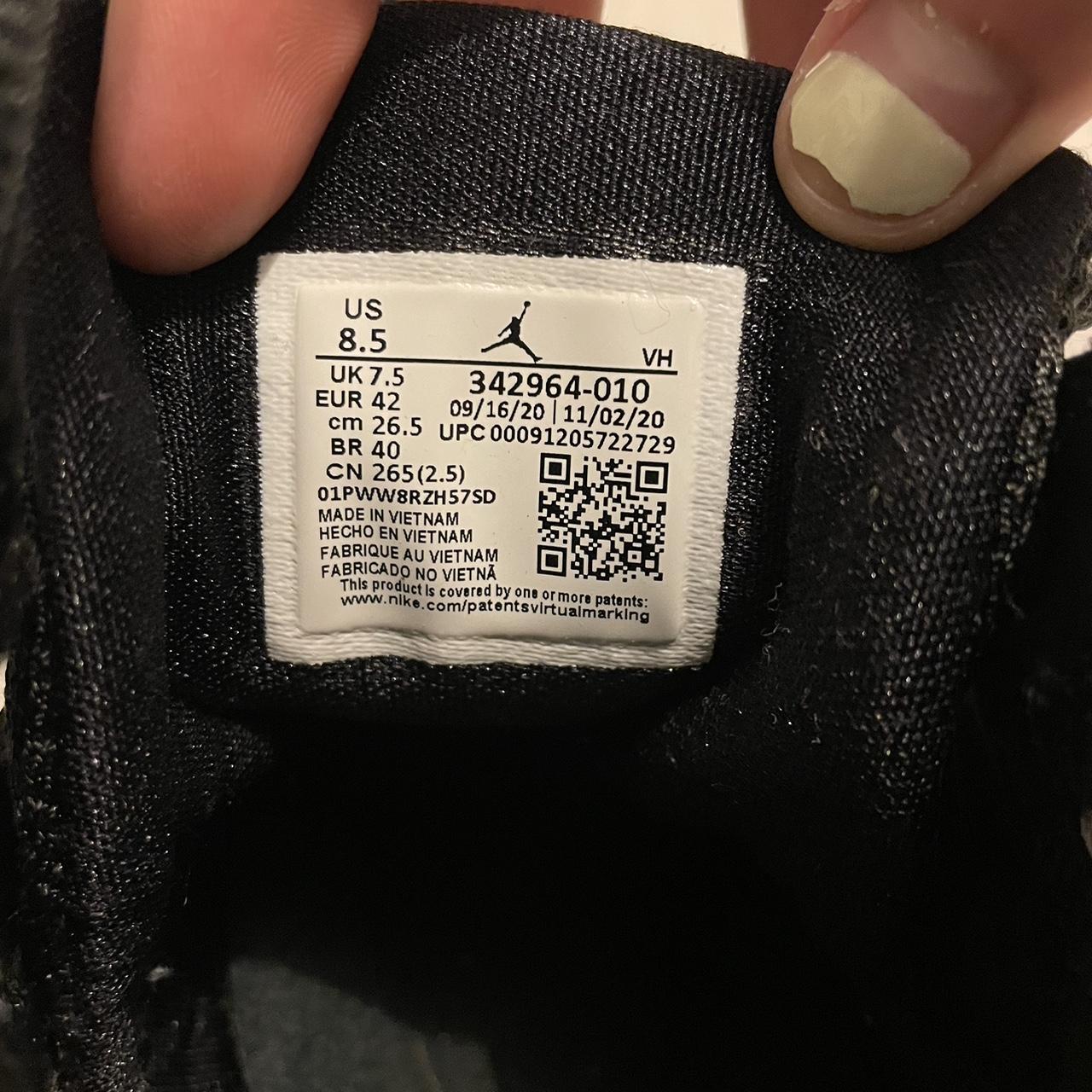 jordan 7 black grey white