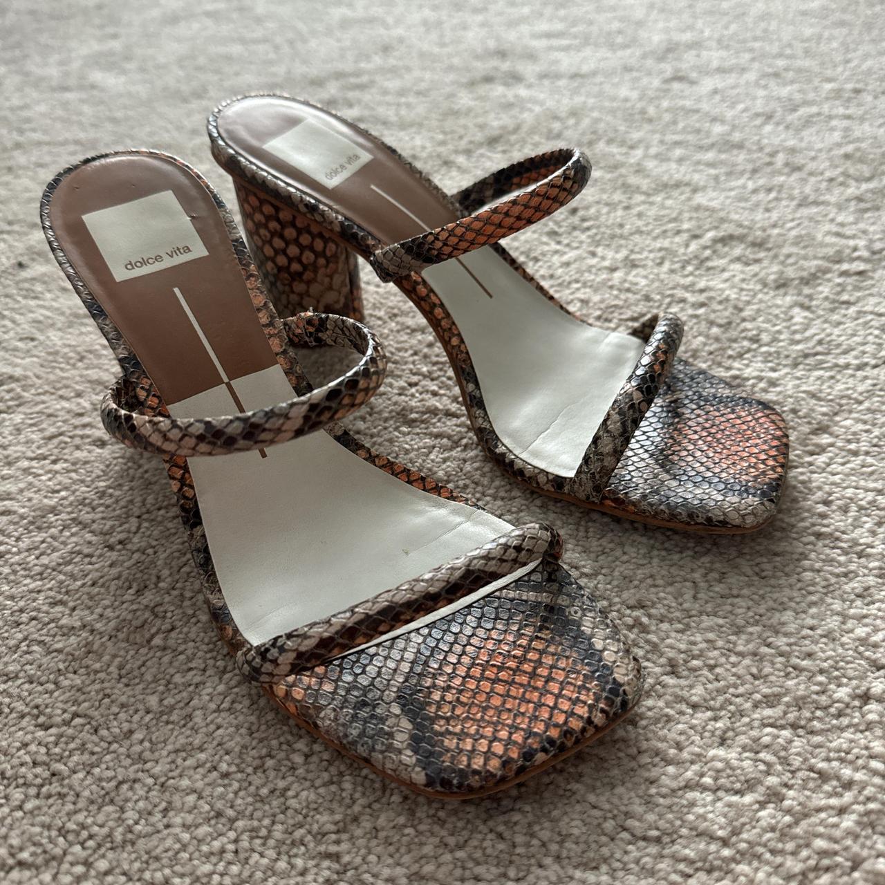 Dolce vita snakeskin mules online