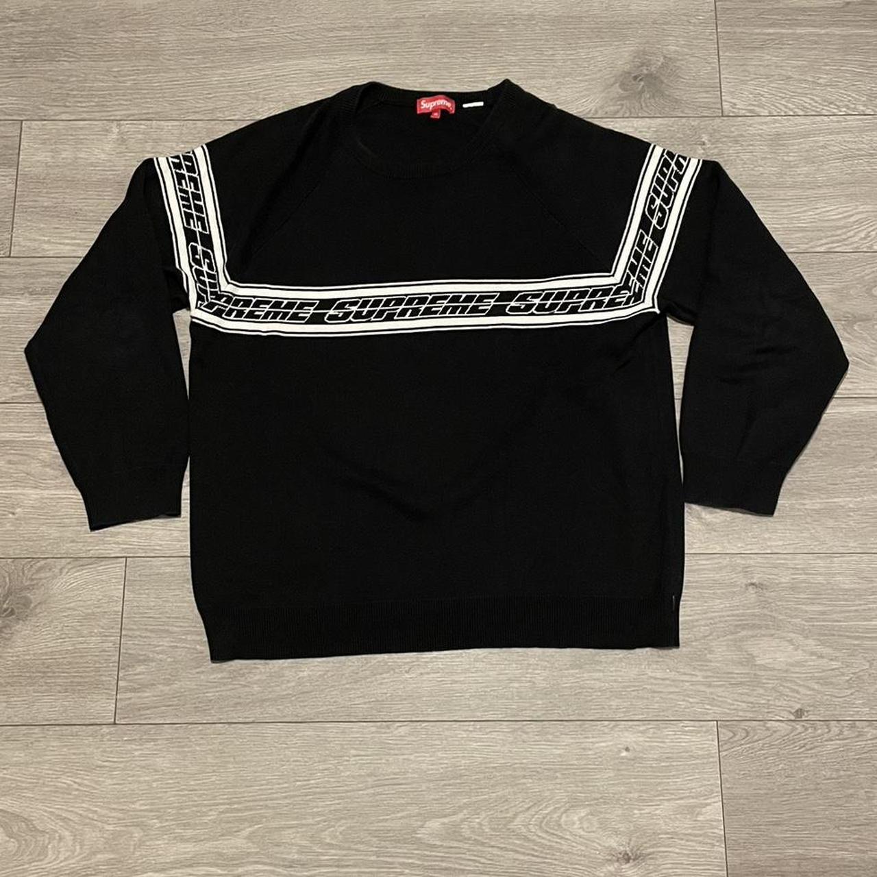 Supreme Striped Raglan Sweater Size XL true to